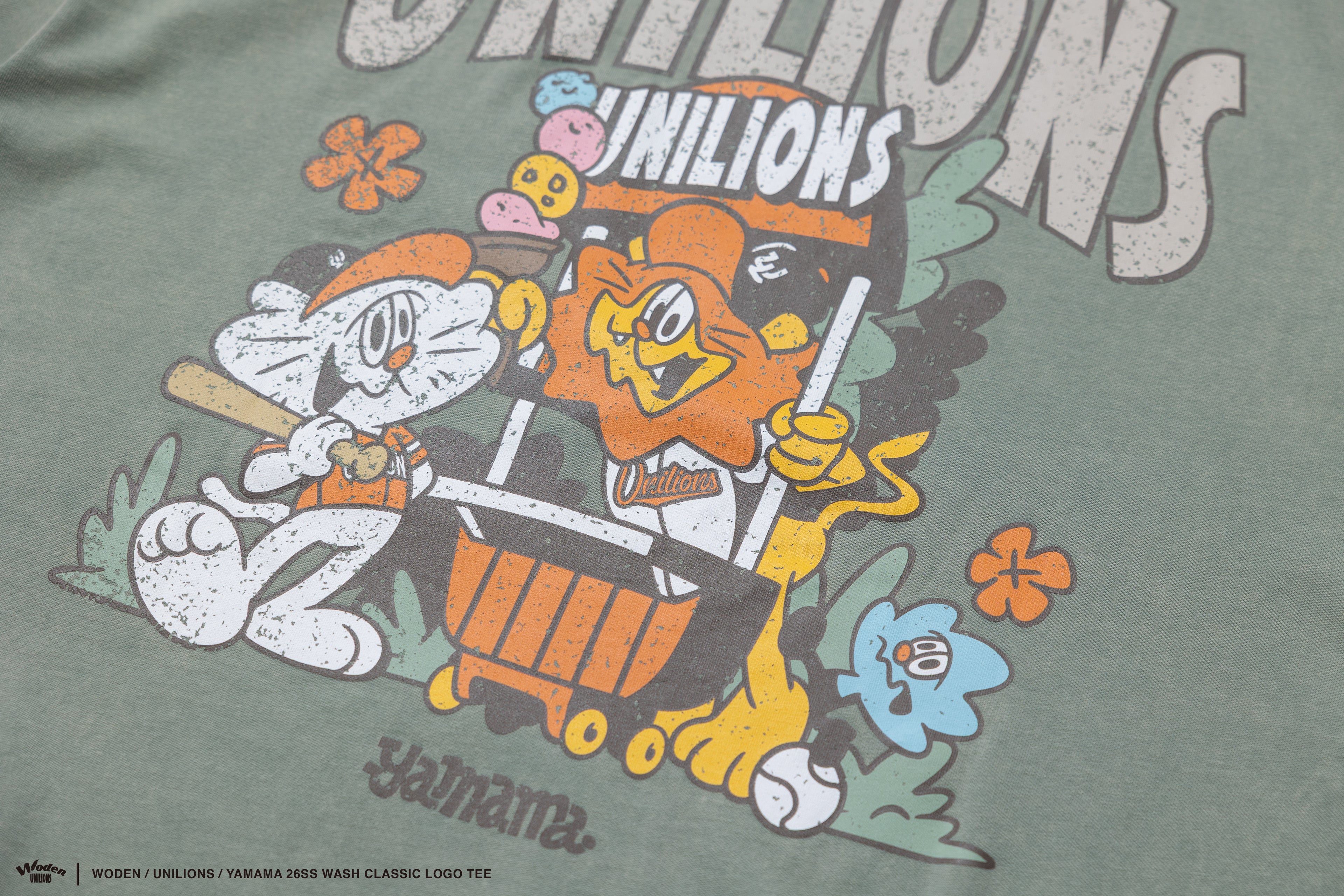 WODEN 2026 Spring & Summer 010 Unilions X YAMAMA  Wash Classic LOGO Tee