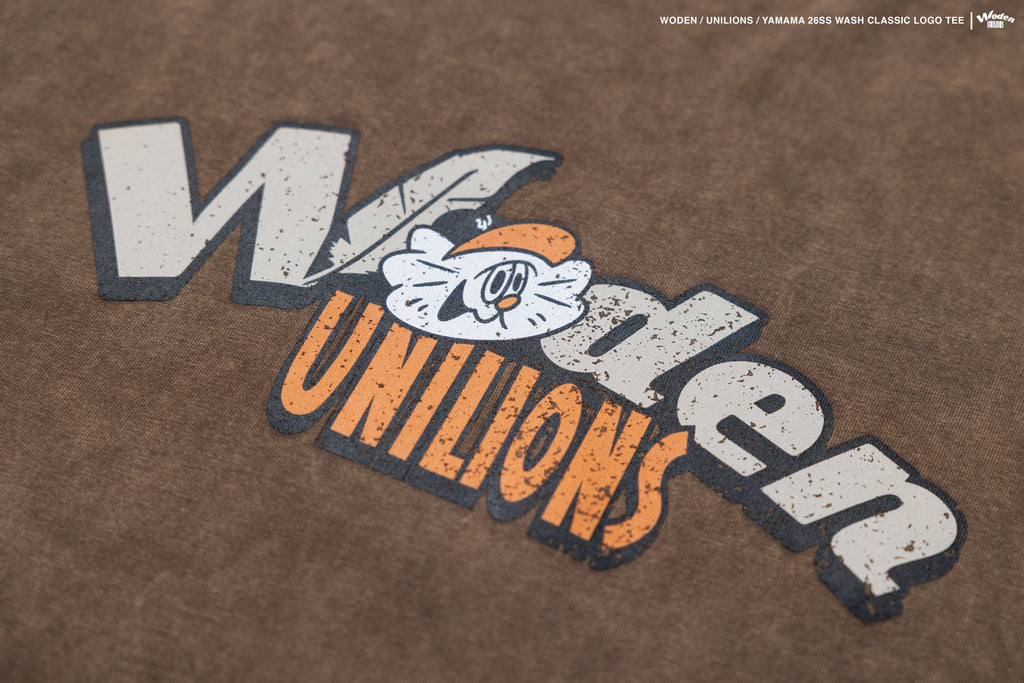 WODEN 2026 Spring & Summer 010 Unilions X YAMAMA  Wash Classic LOGO Tee