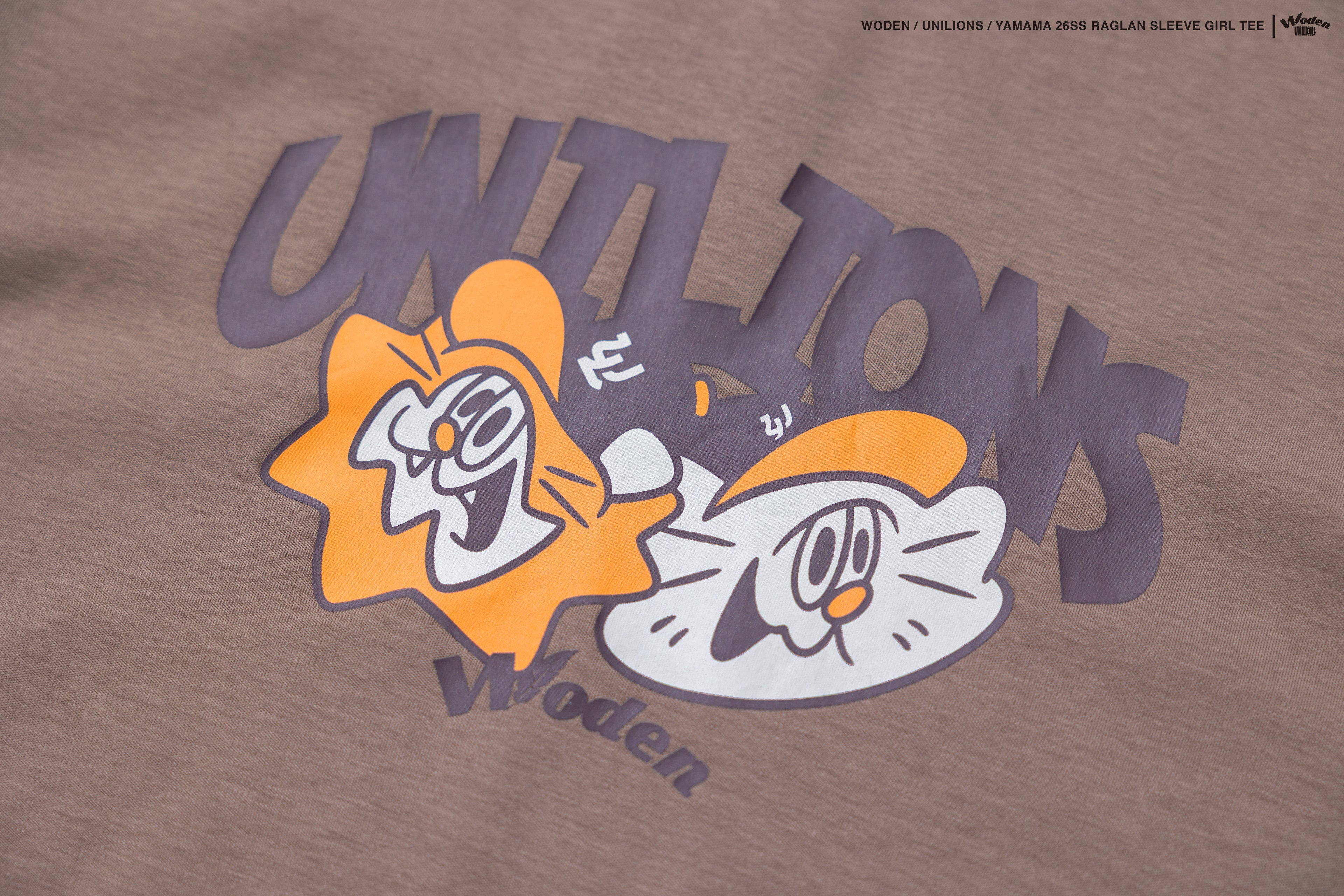 WODEN 2026 Spring & Summer 012 Unilions x Yamama Raglan sleeve GIRL Tee
