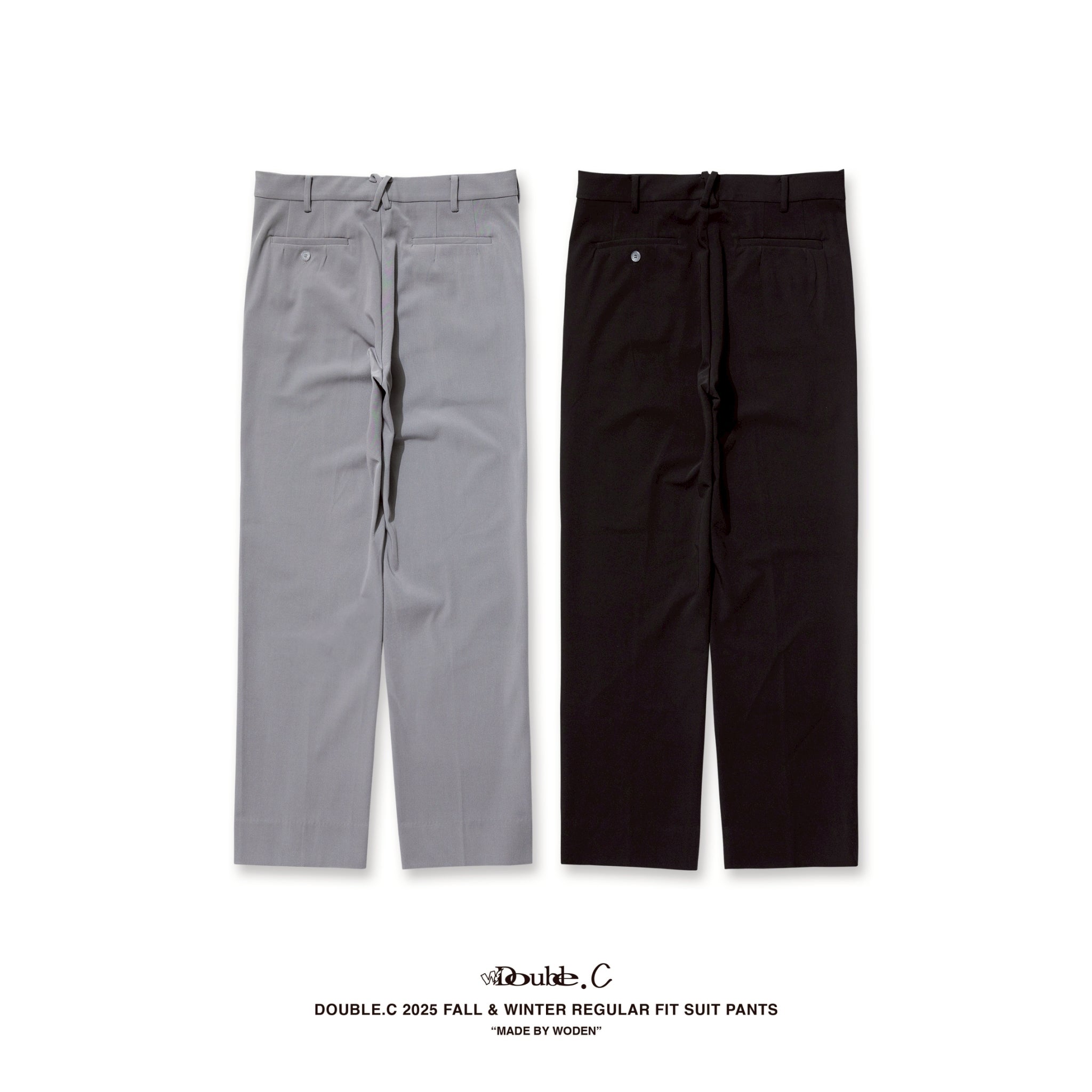 Double.C 2025 Fall & Winter Regular fit Suit Pants(D-01)