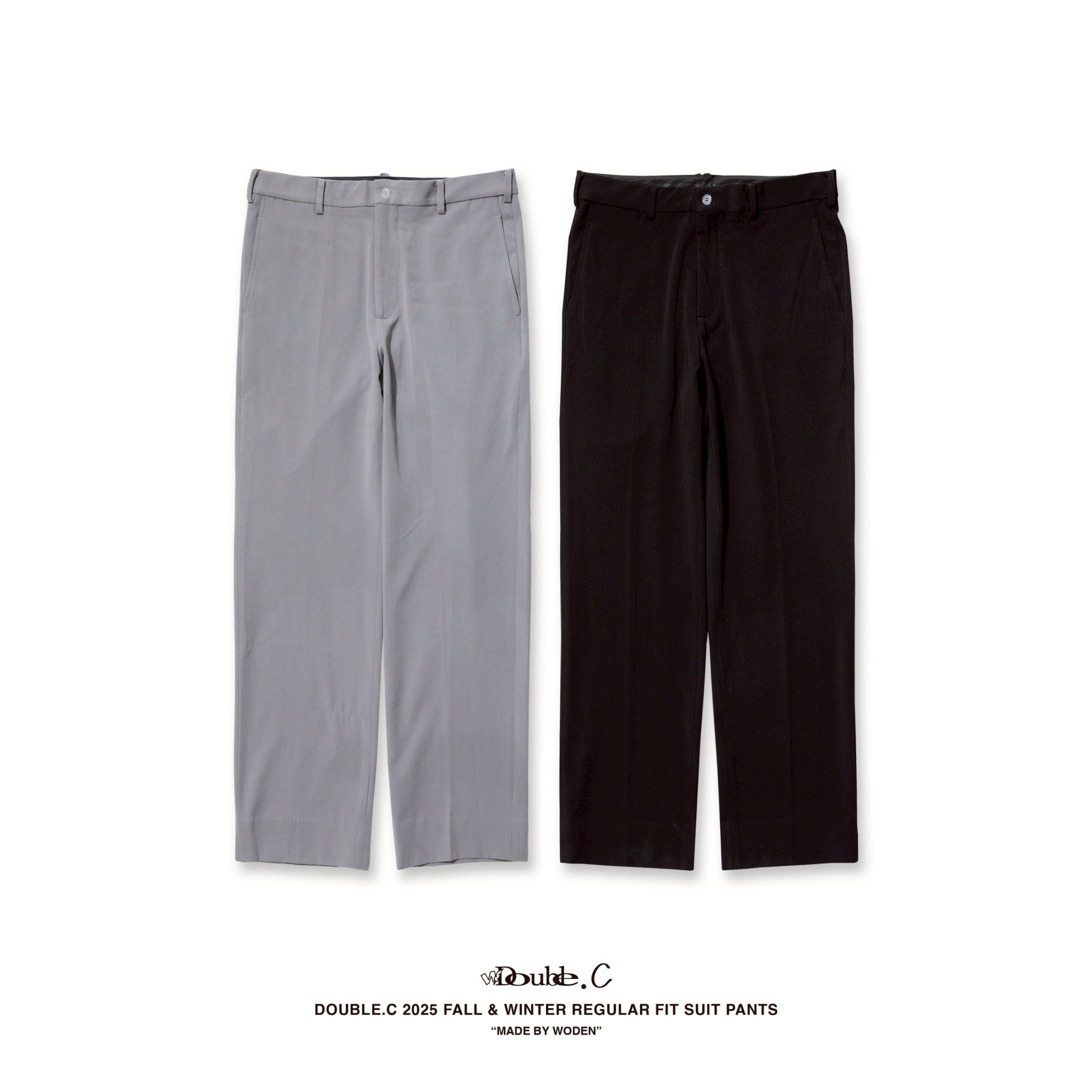 Double.C 2025 Fall & Winter Regular fit Suit Pants(D-01)