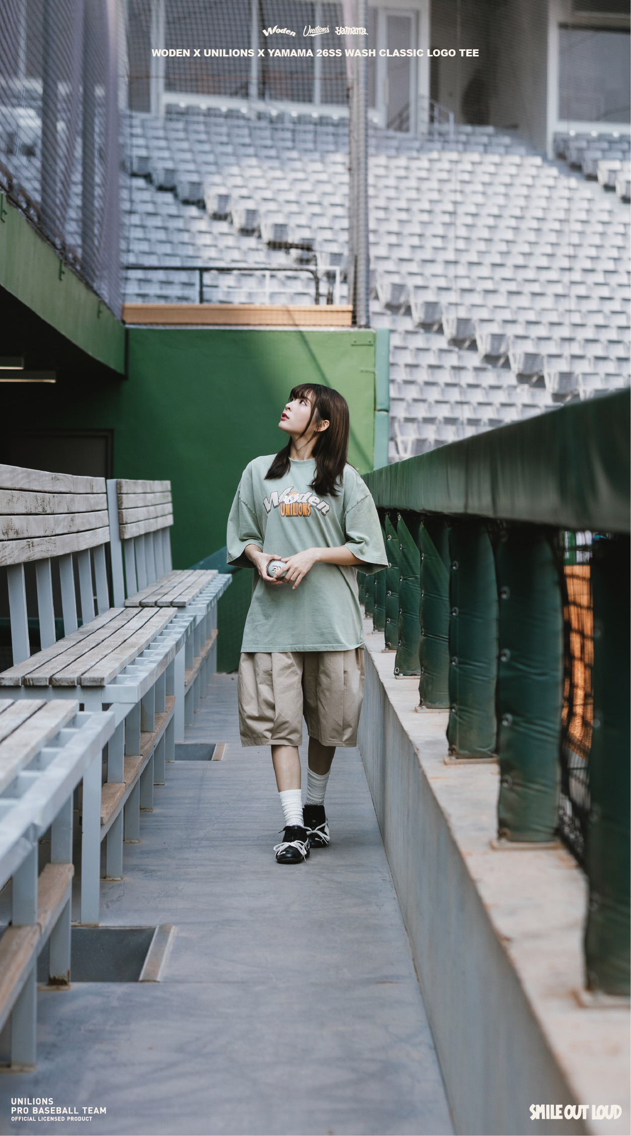 WODEN 2026 Spring & Summer 010 Unilions X YAMAMA  Wash Classic LOGO Tee