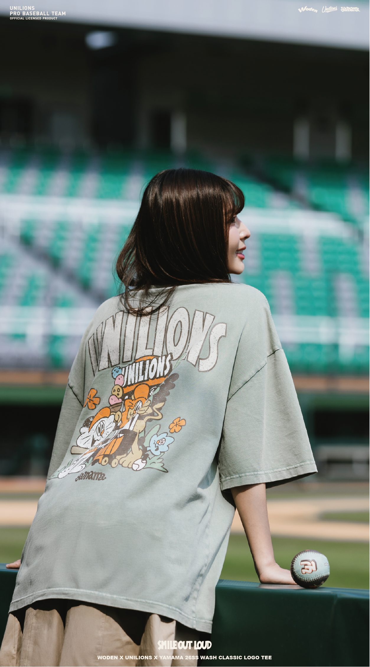 WODEN 2026 Spring & Summer 010 Unilions X YAMAMA  Wash Classic LOGO Tee