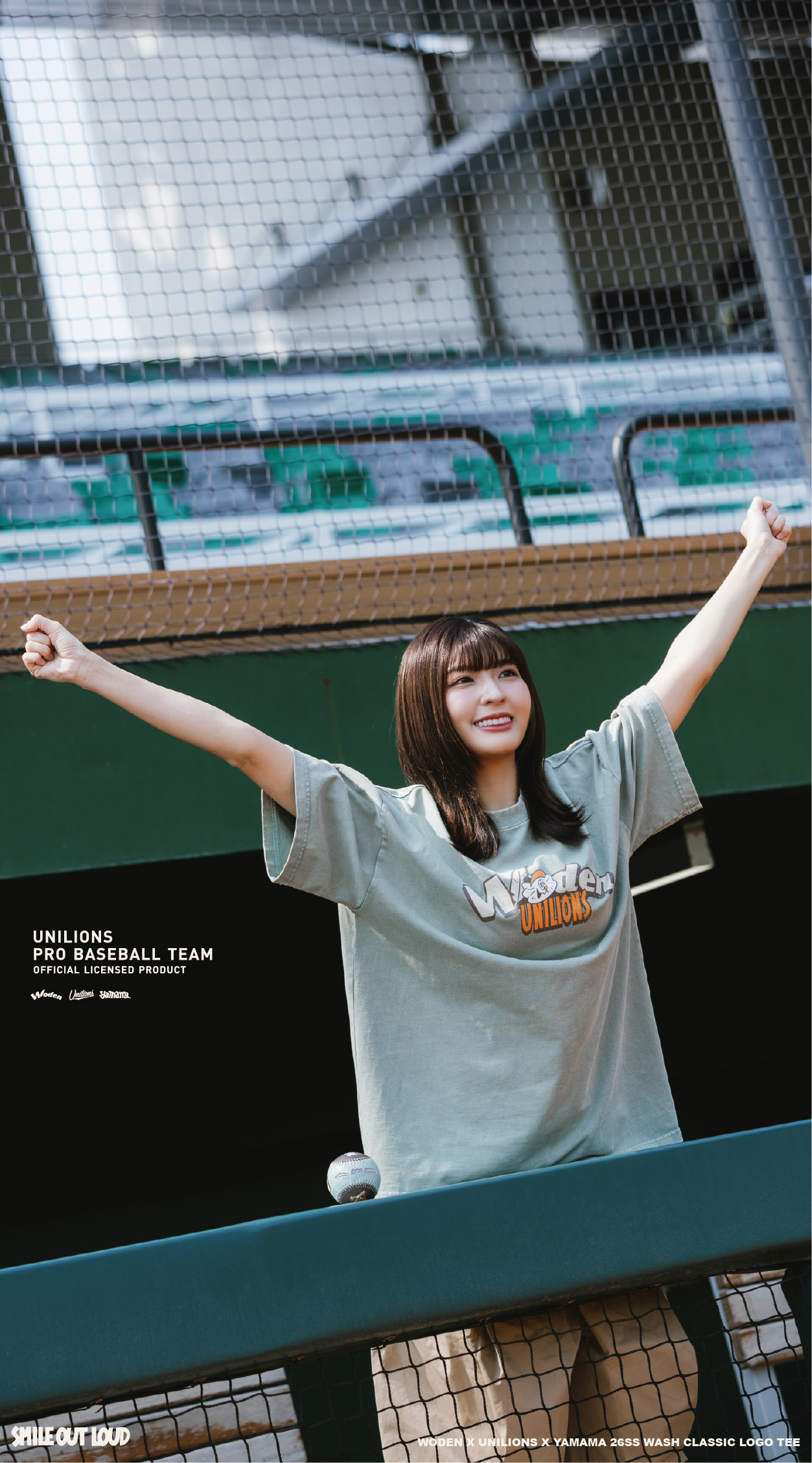WODEN 2026 Spring & Summer 010 Unilions X YAMAMA  Wash Classic LOGO Tee