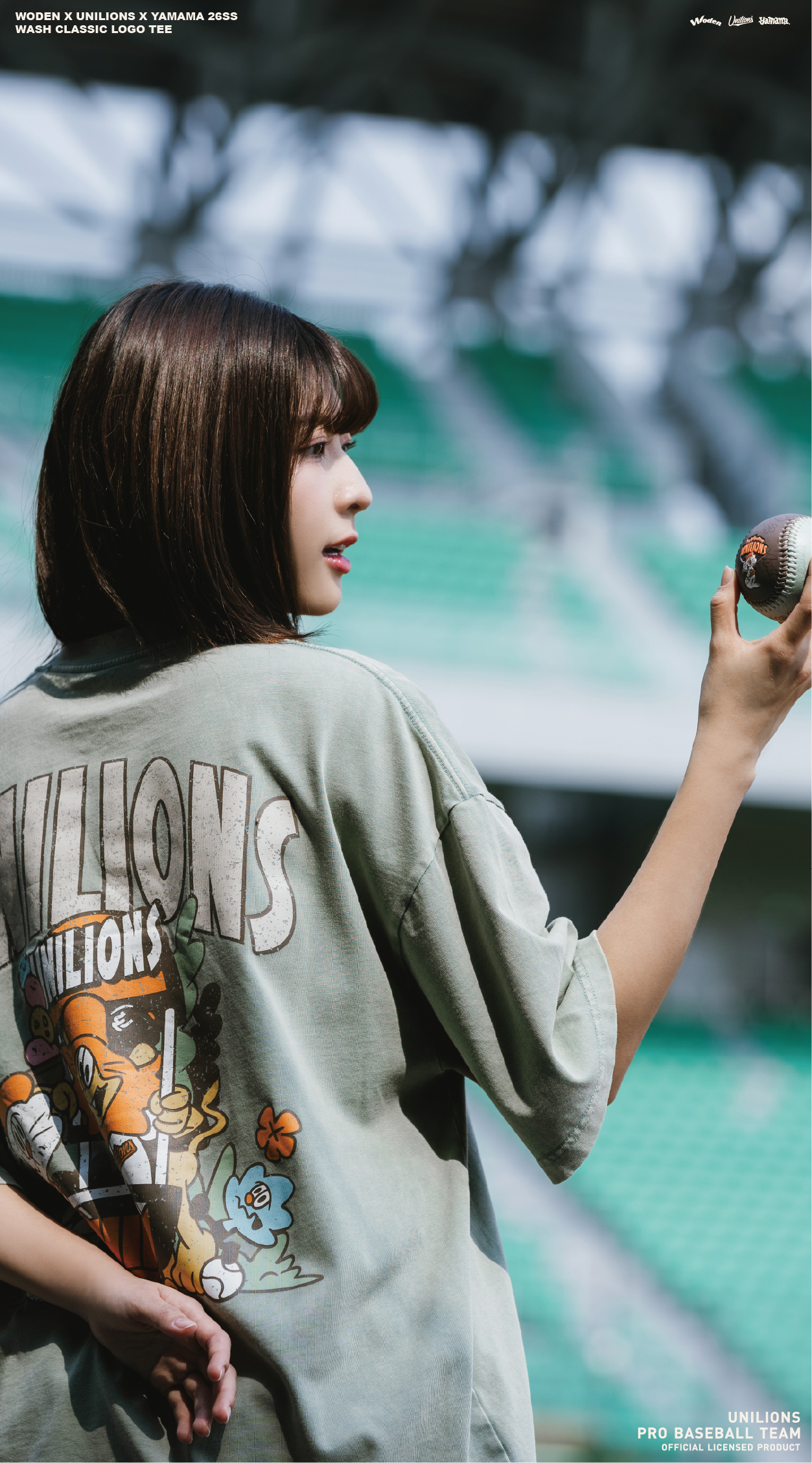 WODEN 2026 Spring & Summer 010 Unilions X YAMAMA  Wash Classic LOGO Tee