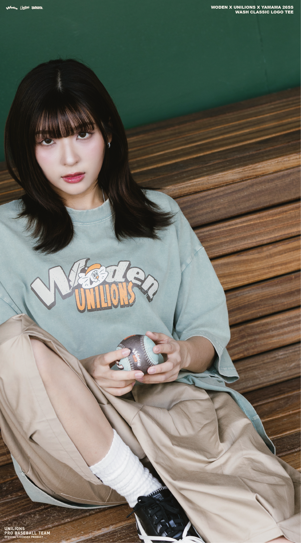 WODEN 2026 Spring & Summer 010 Unilions X YAMAMA  Wash Classic LOGO Tee