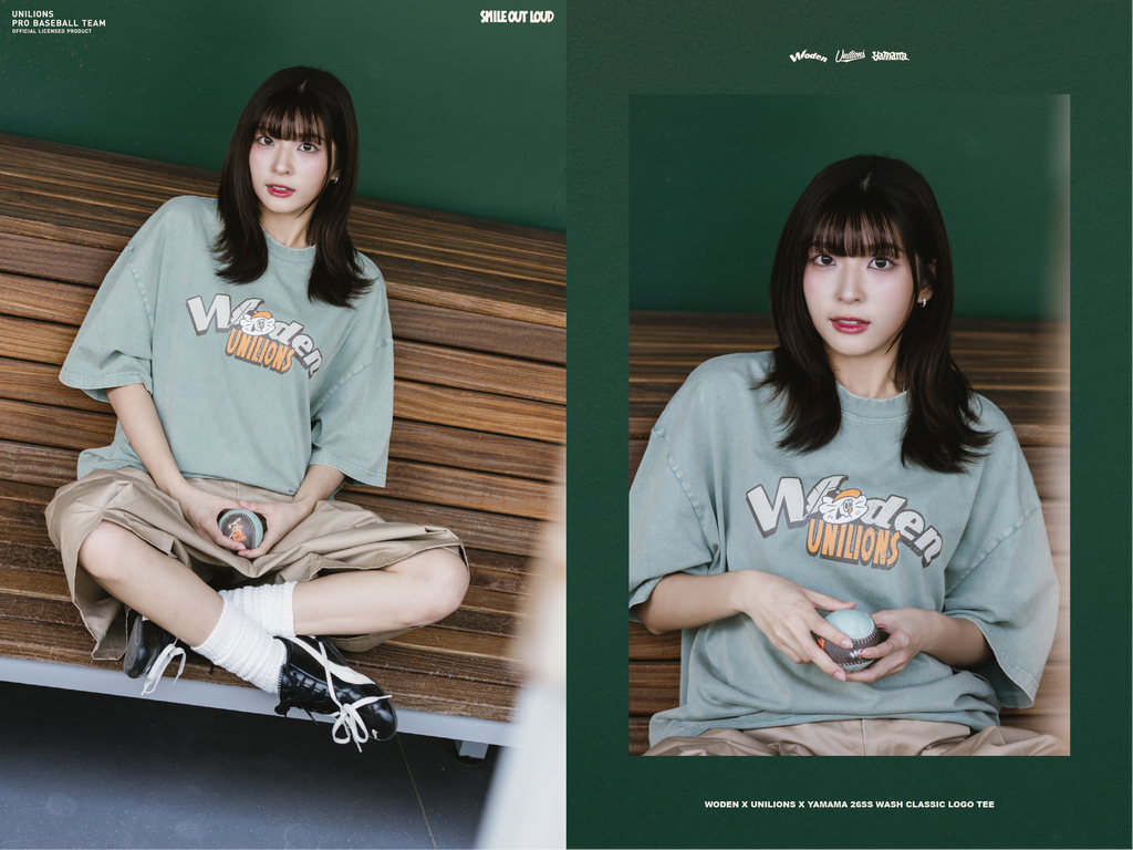 WODEN 2026 Spring & Summer 010 Unilions X YAMAMA  Wash Classic LOGO Tee