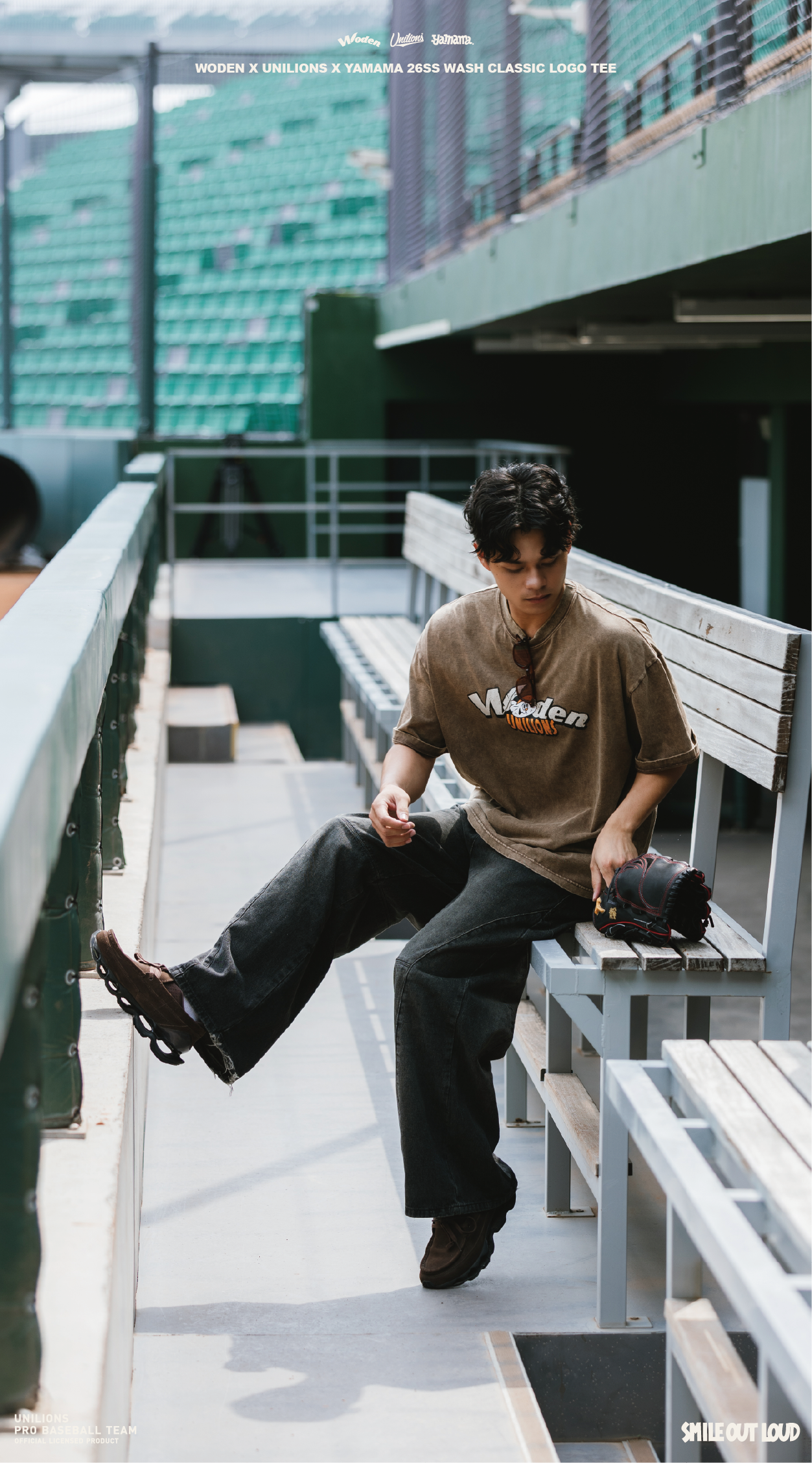 WODEN 2026 Spring & Summer 010 Unilions X YAMAMA  Wash Classic LOGO Tee