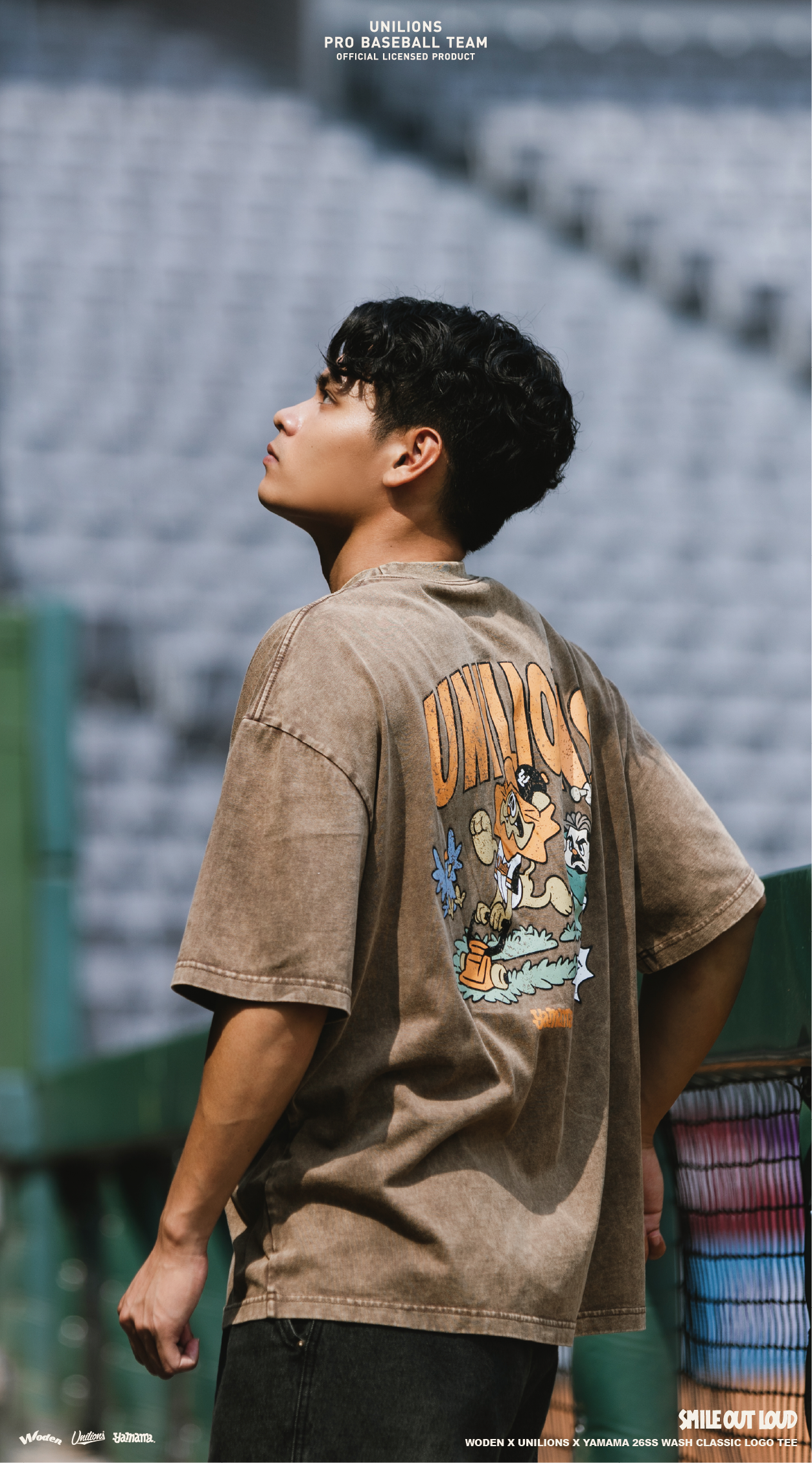 WODEN 2026 Spring & Summer 010 Unilions X YAMAMA  Wash Classic LOGO Tee
