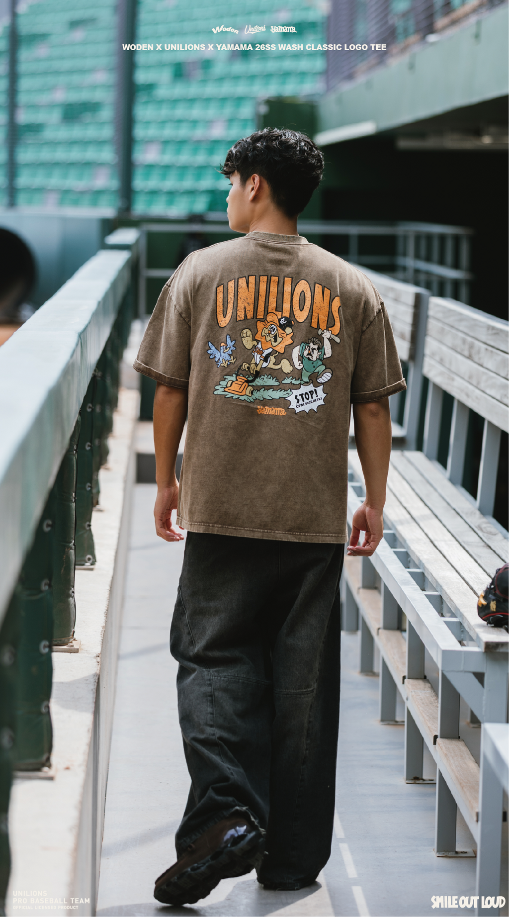 WODEN 2026 Spring & Summer 010 Unilions X YAMAMA  Wash Classic LOGO Tee