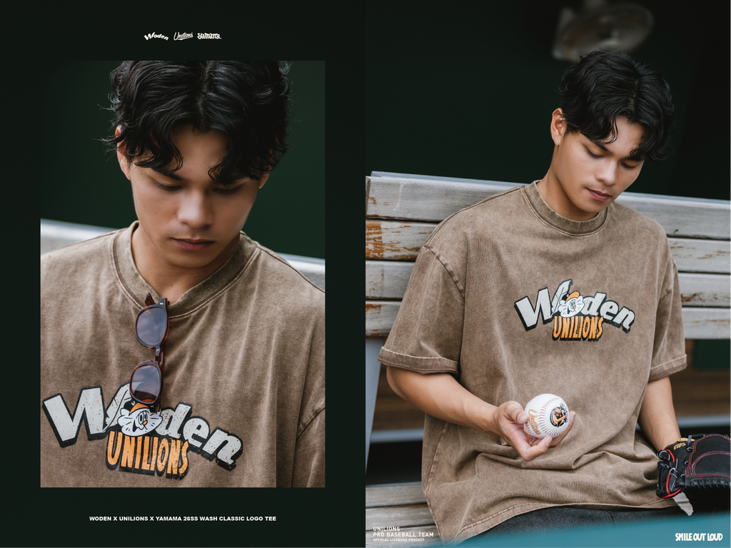 WODEN 2026 Spring & Summer 010 Unilions X YAMAMA  Wash Classic LOGO Tee