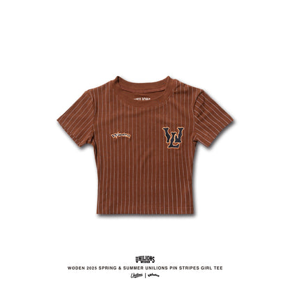 WODEN® X Unilions® 25SS  Pin stripes Girl Tee