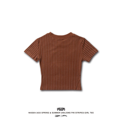 WODEN® X Unilions® 25SS  Pin stripes Girl Tee