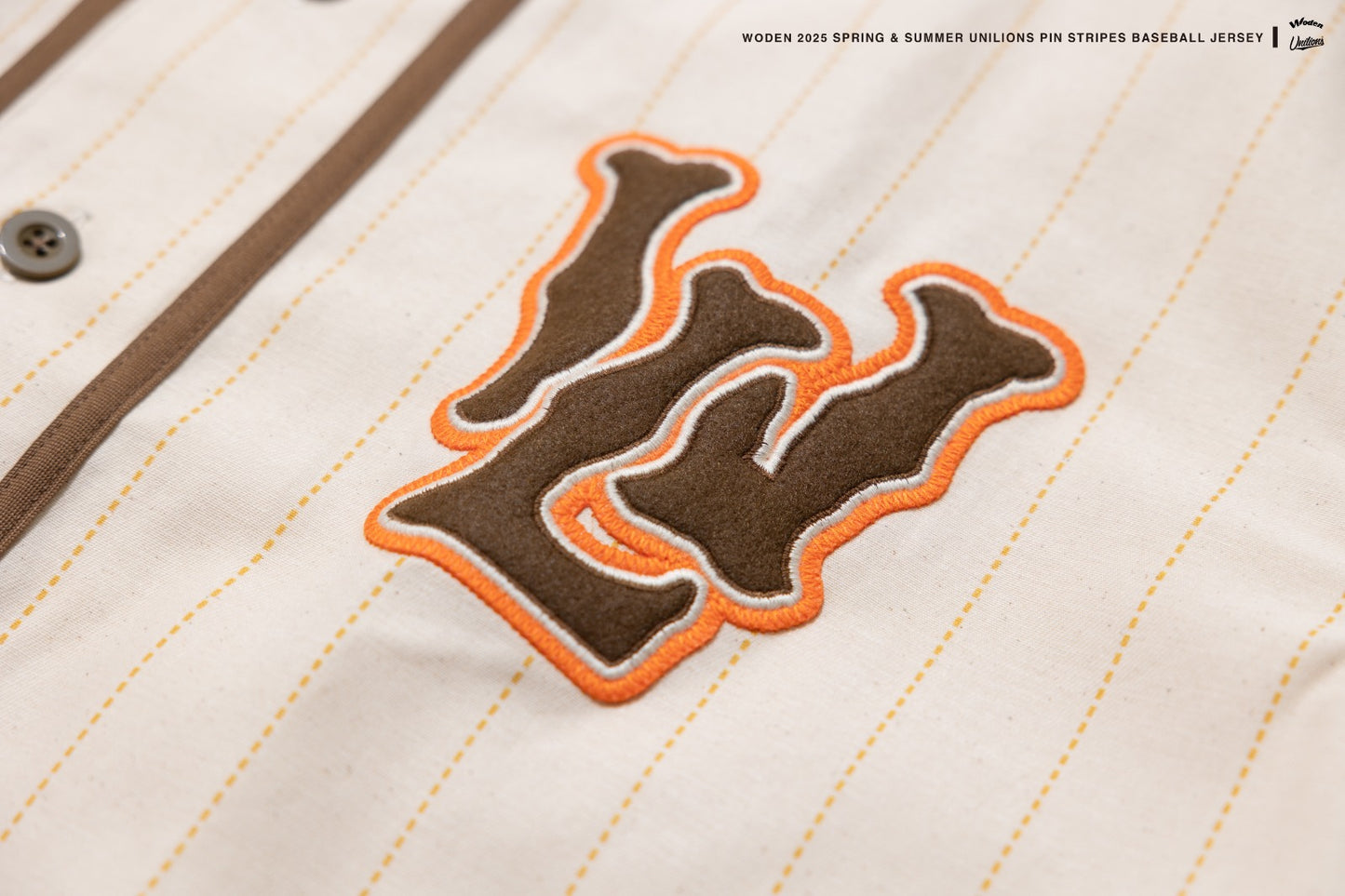 WODEN® X Unilions® 25SS Pin stripes Baseball Jersey