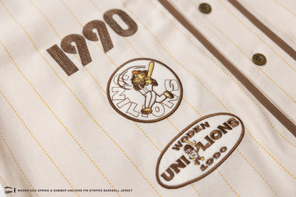 WODEN® X Unilions® 25SS Pin stripes Baseball Jersey
