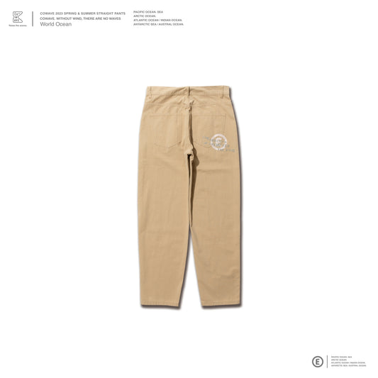 Cowave 2023 Spring & Summer Straight Pants (Khaki)