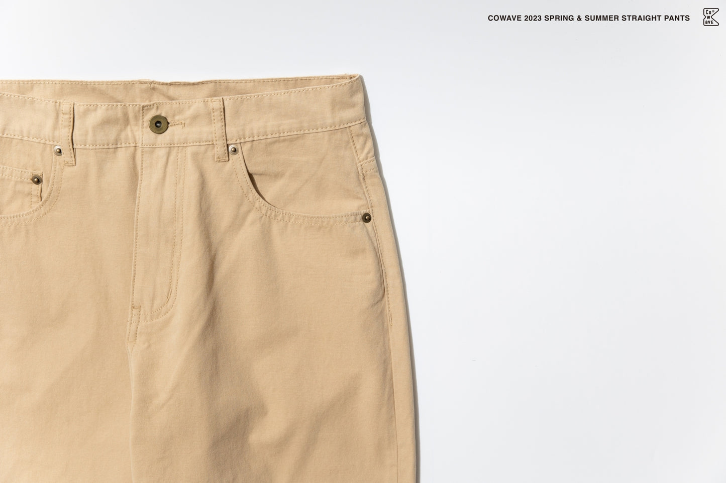 Cowave 2023 Spring & Summer Straight Pants (Khaki)