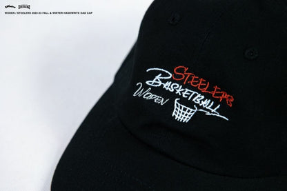 WODEN X STEELERS Handwrite Dad Cap 黑色款