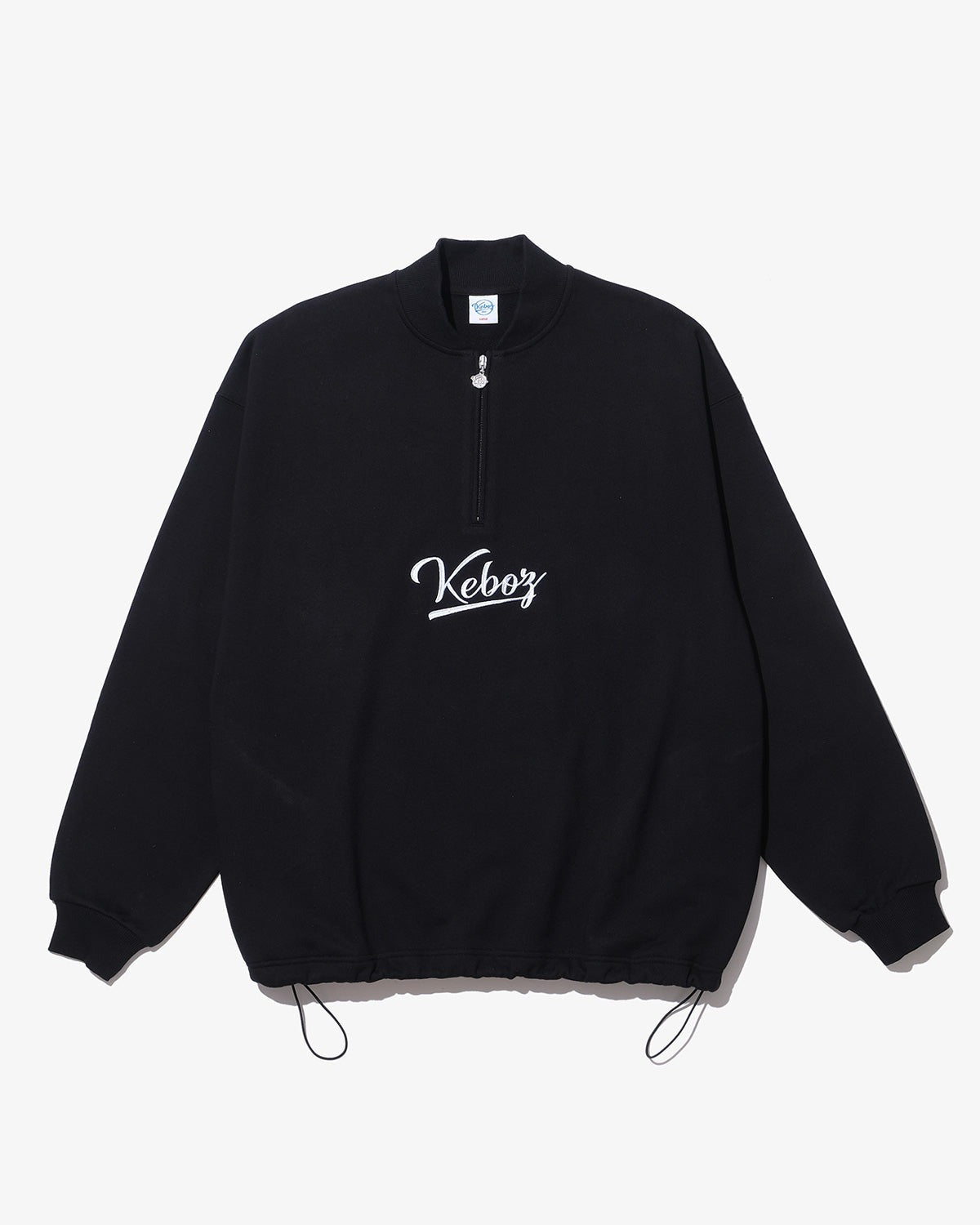 KEBOZ Half Zip Sweat Varsity Jacket