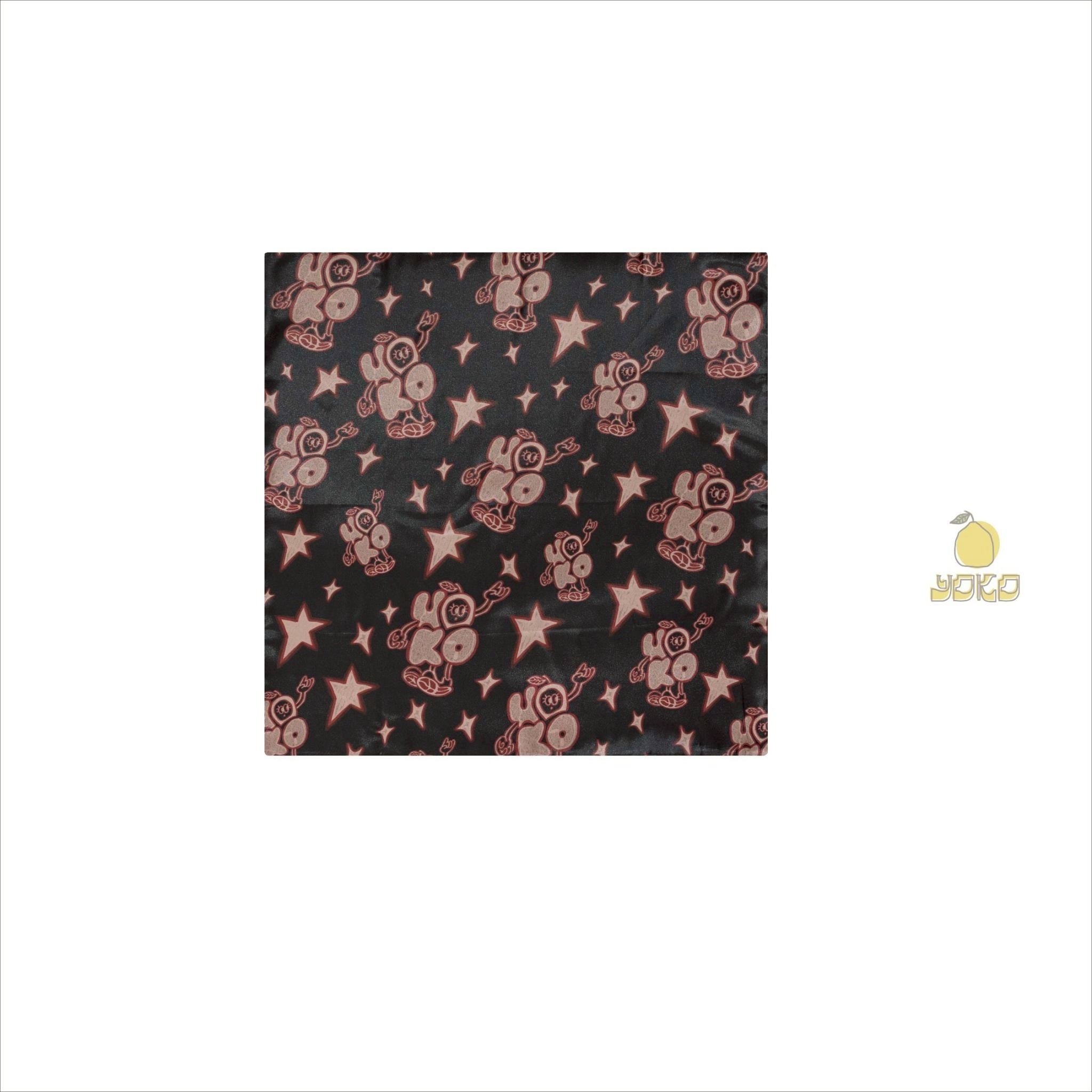 YOKO 25SS 塗鴉印花方巾