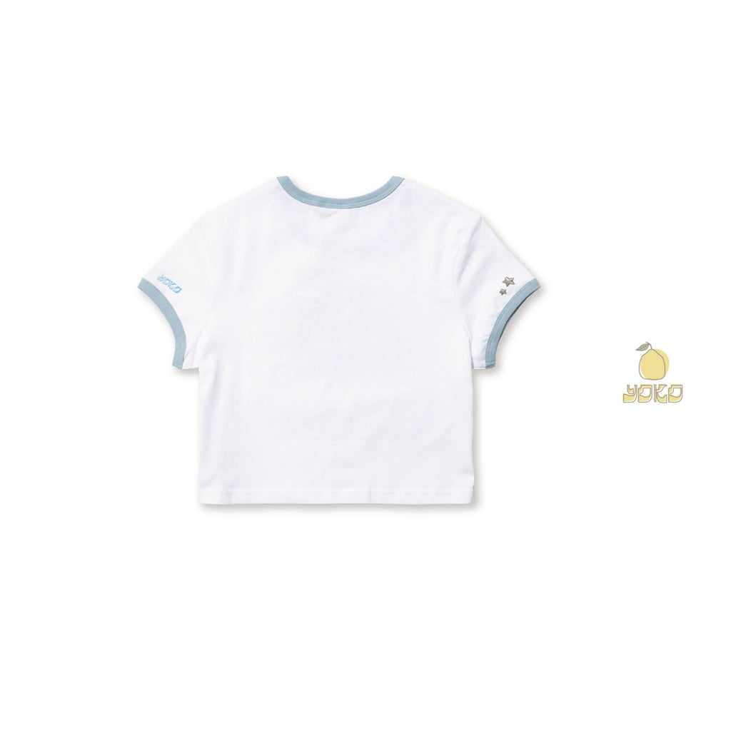 YOKO Logo Color-block T-shirt