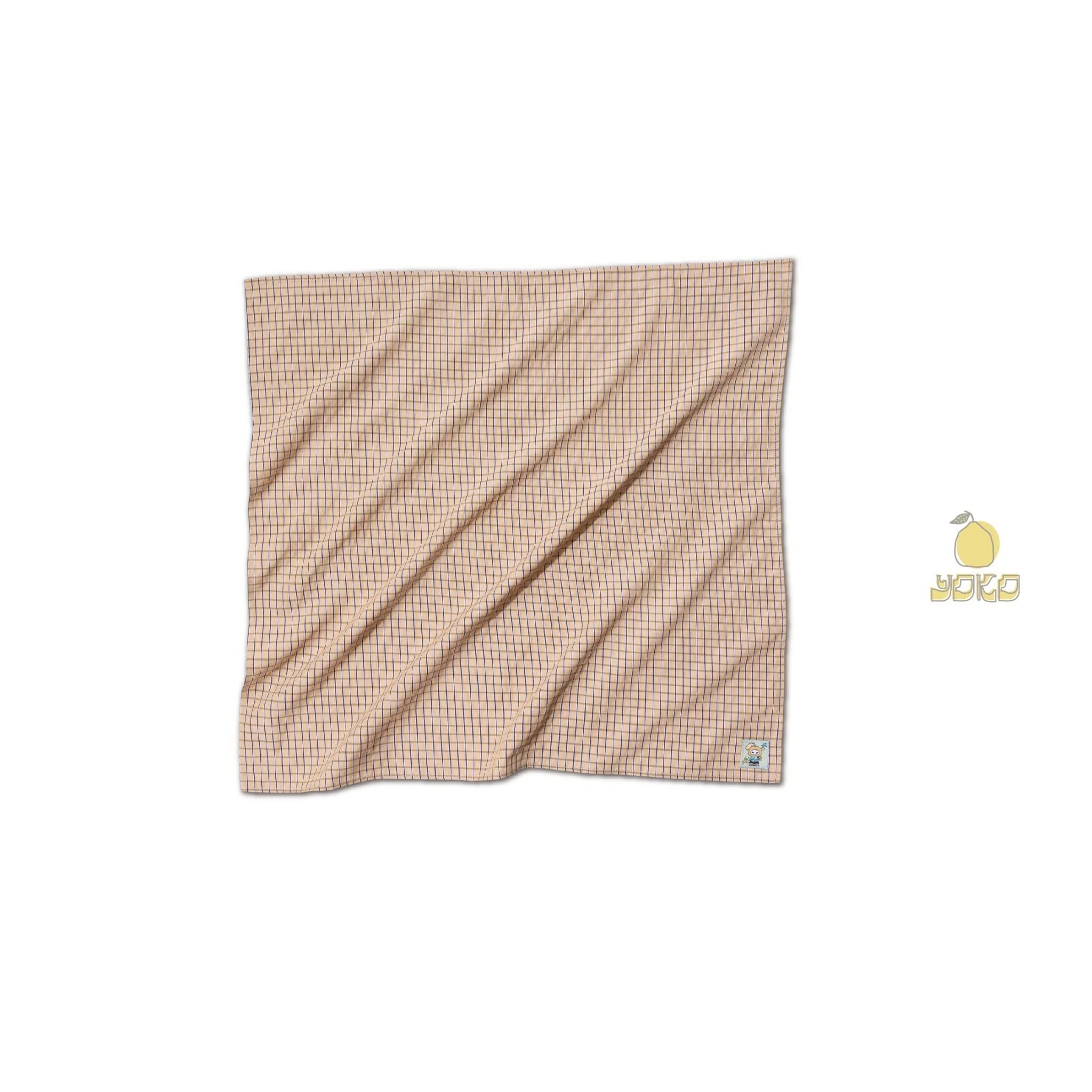 YOKO 25SS 細格膝下褲方巾組