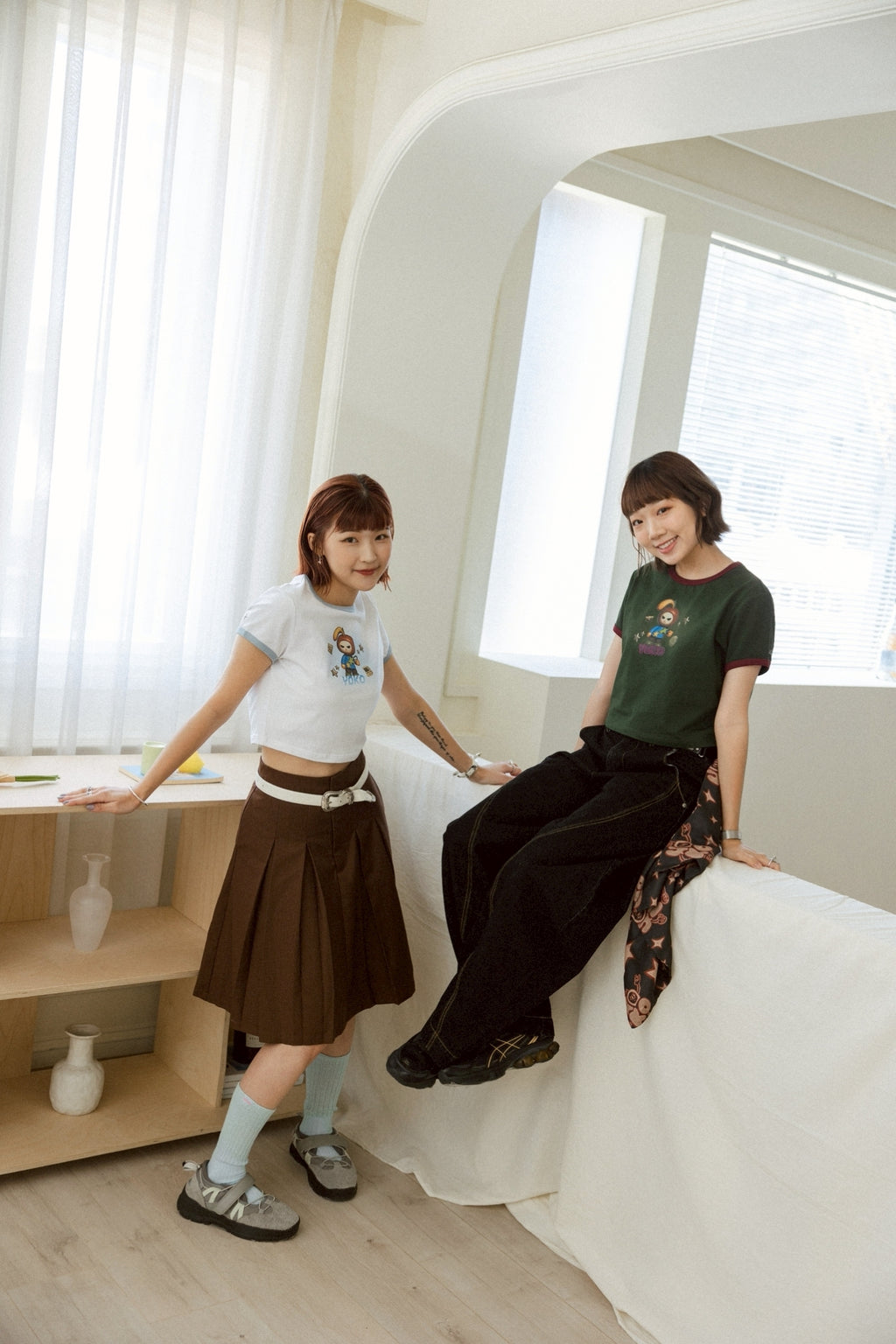 YOKO Logo Color-block T-shirt
