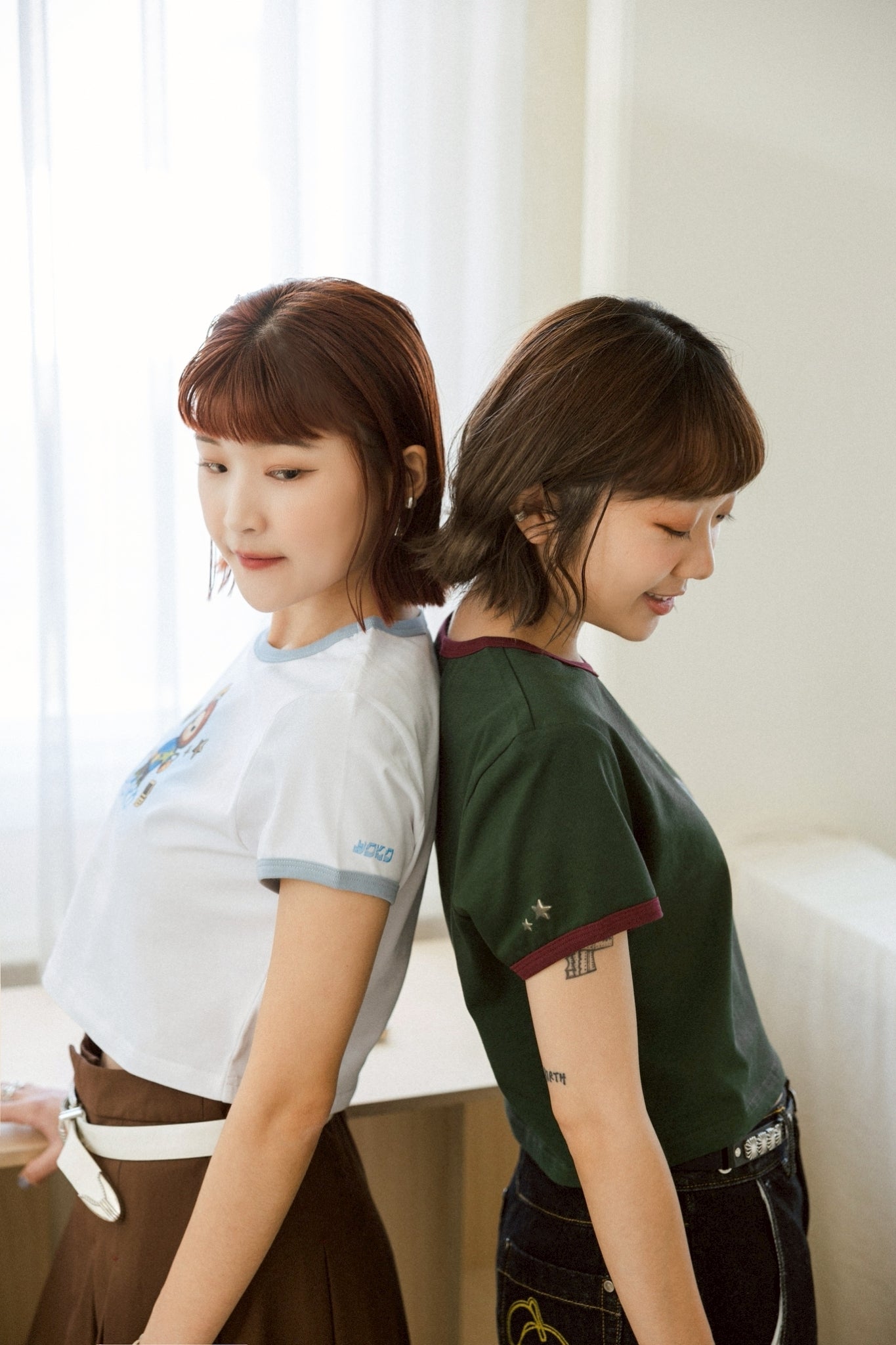 YOKO Logo Color-block T-shirt
