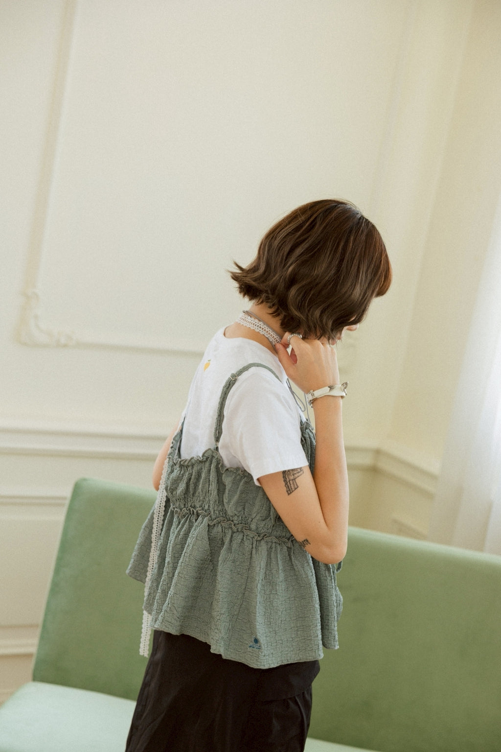 YOKO 綁帶外搭背心