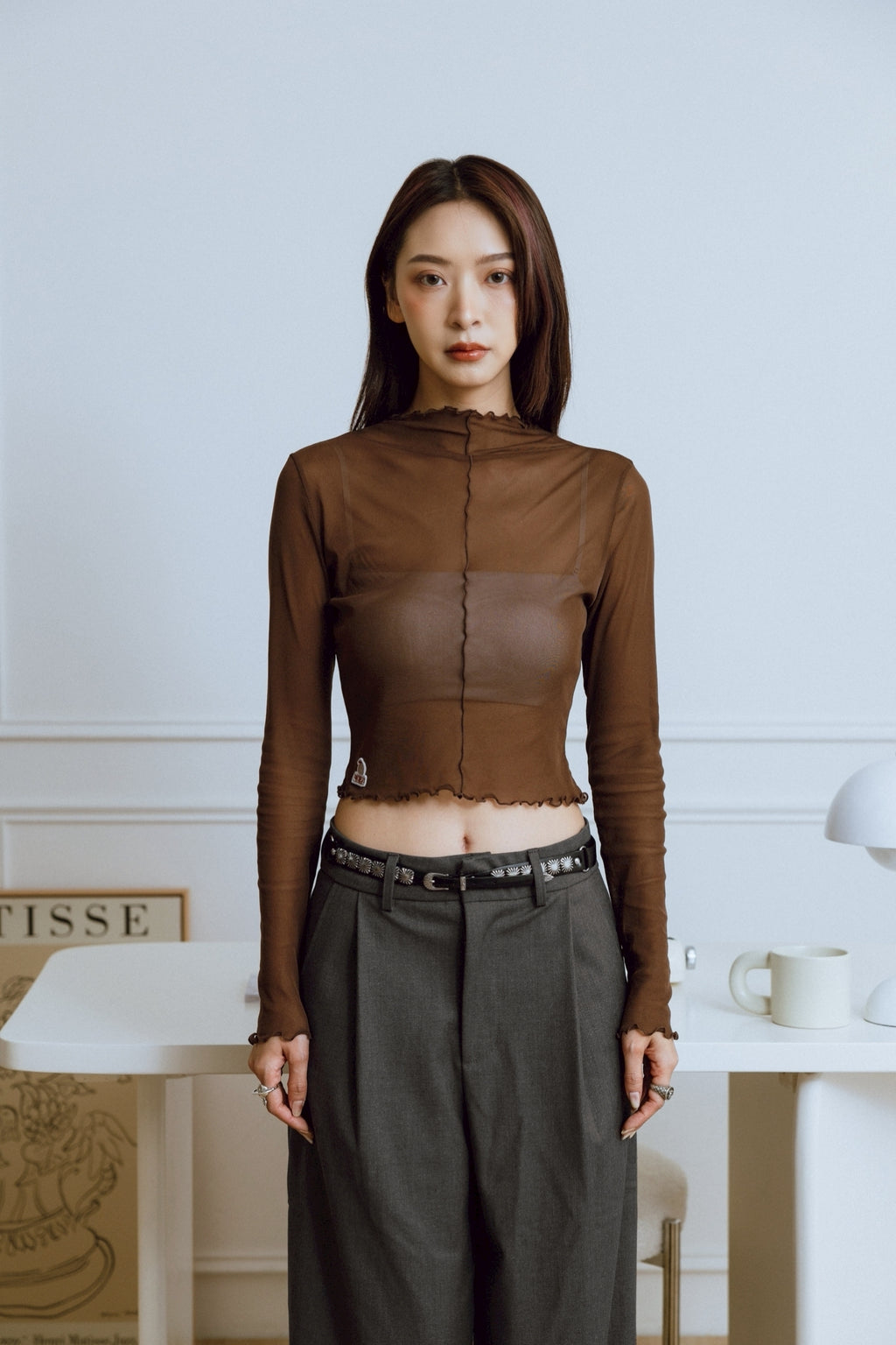 YOKO 25SS Sheer Long Sleeves