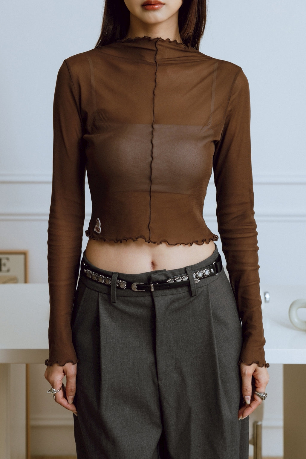 YOKO 25SS Sheer Long Sleeves