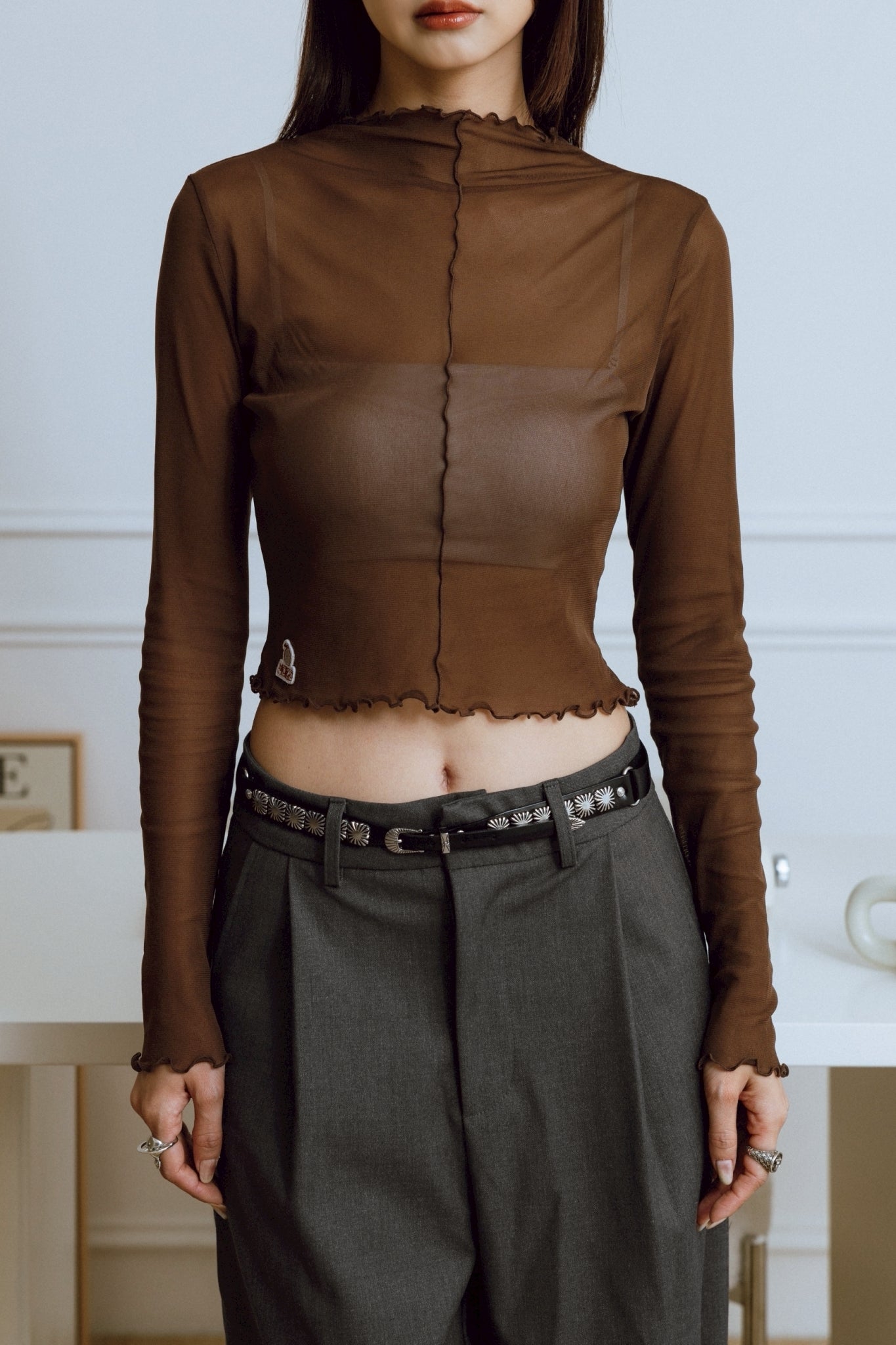 YOKO 25SS Sheer Long Sleeves