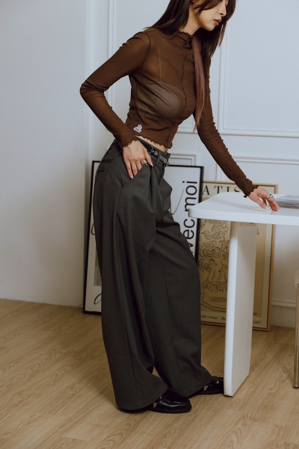 YOKO 25SS Sheer Long Sleeves