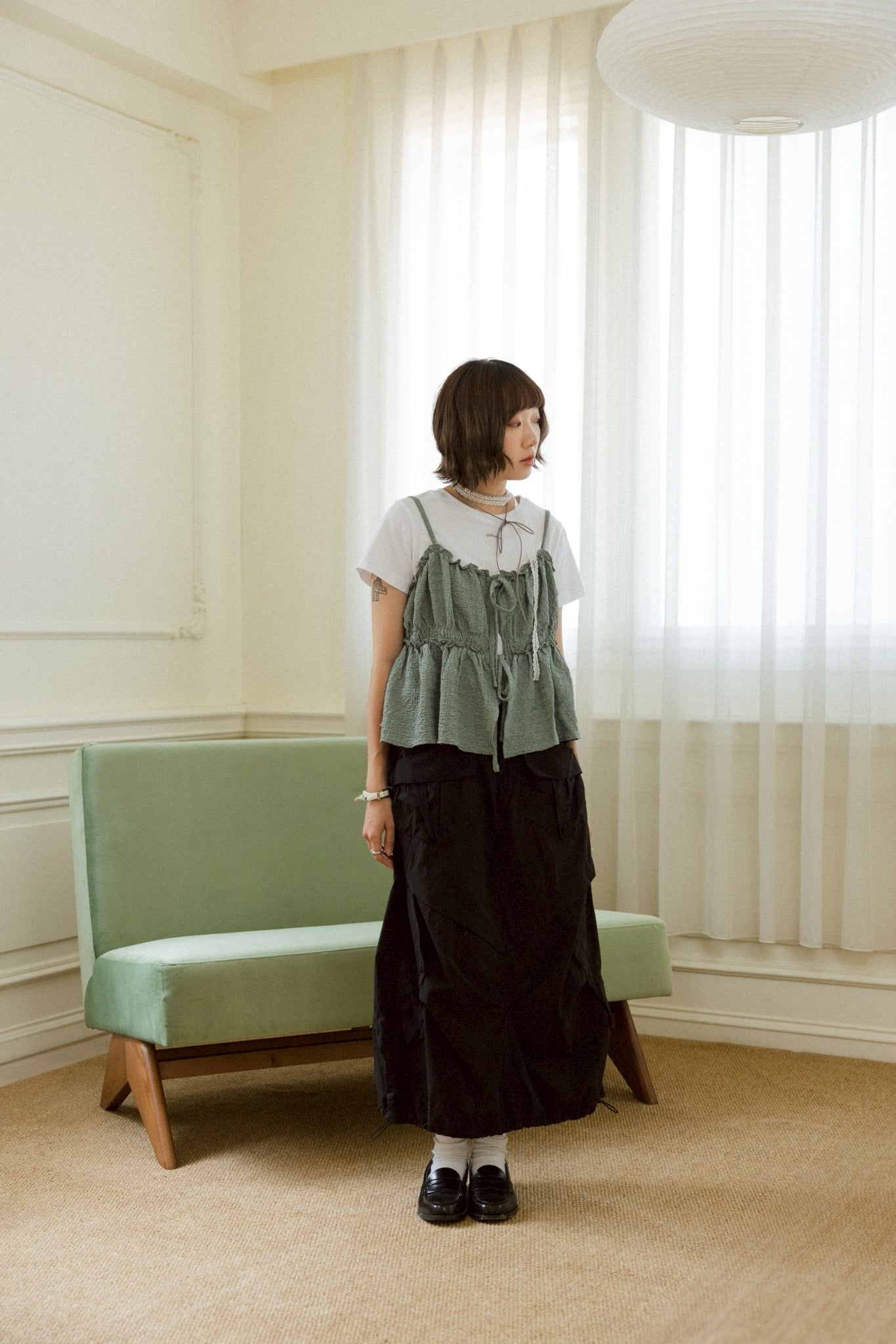 YOKO 綁帶外搭背心