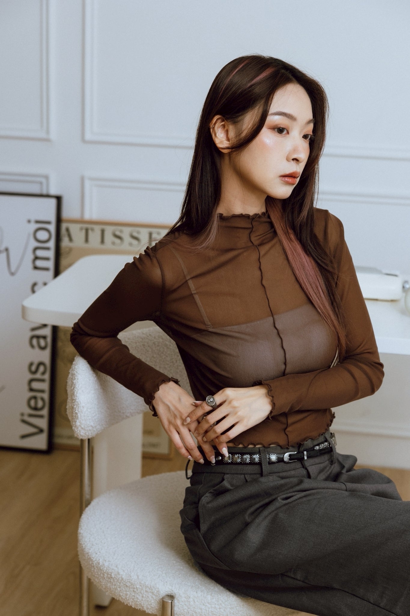 YOKO 25SS Sheer Long Sleeves