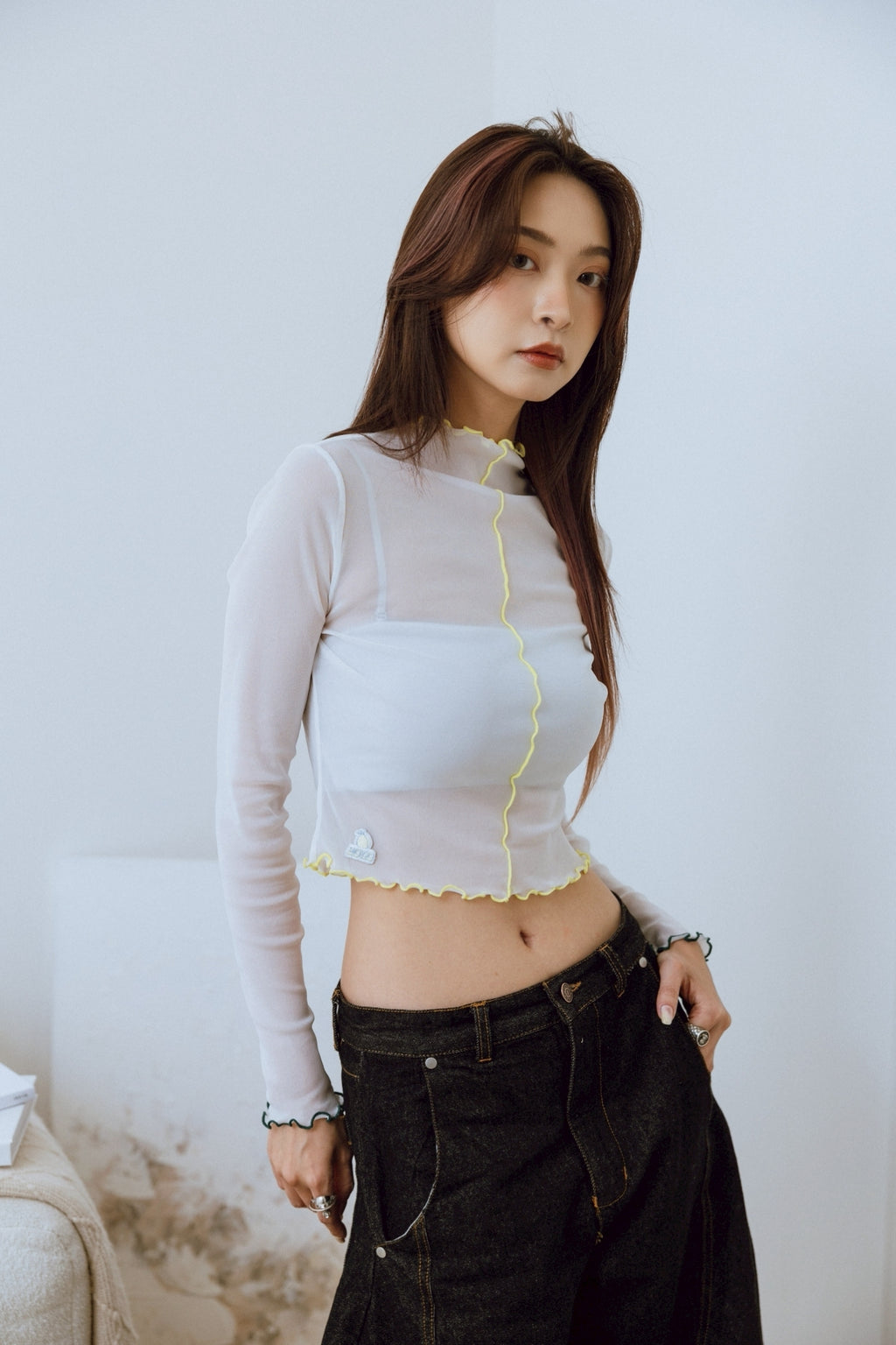 YOKO 25SS Sheer Long Sleeves