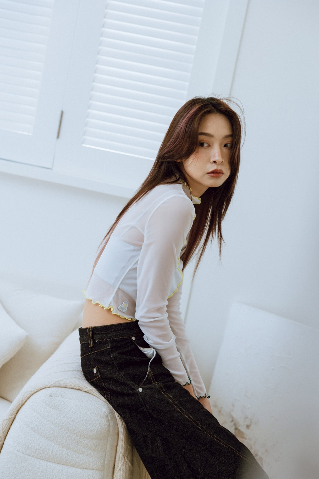 YOKO 25SS Sheer Long Sleeves