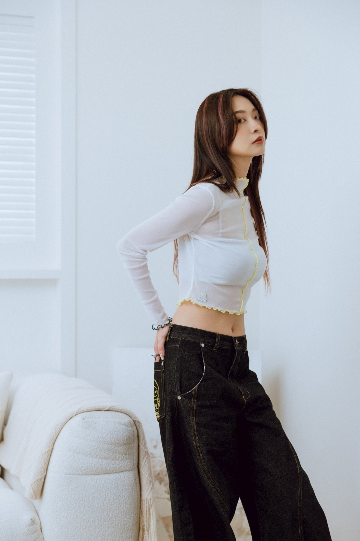 YOKO 25SS Sheer Long Sleeves