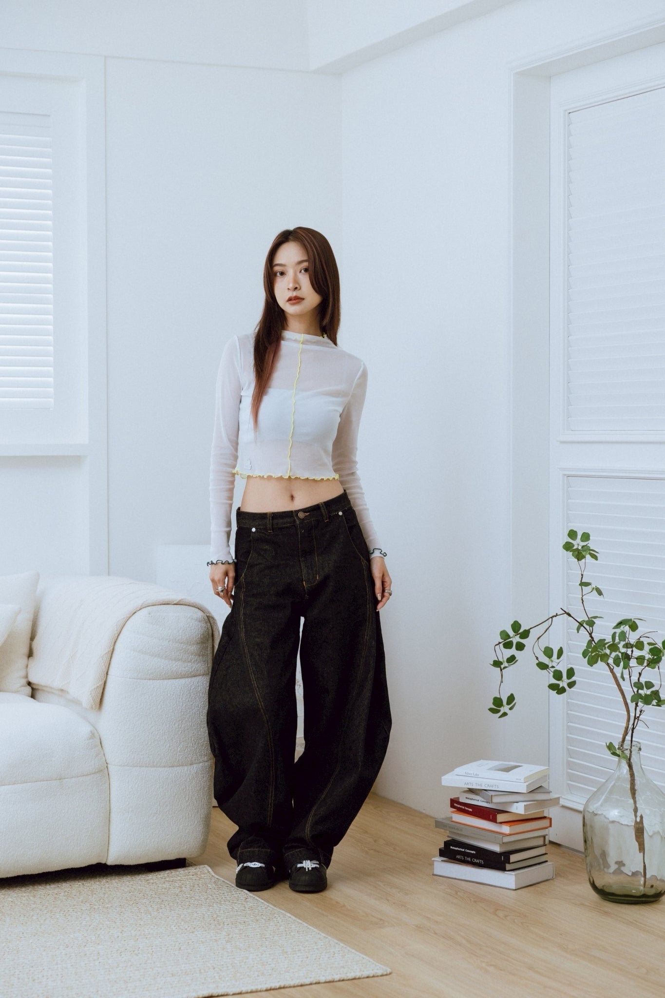 YOKO 25SS Sheer Long Sleeves