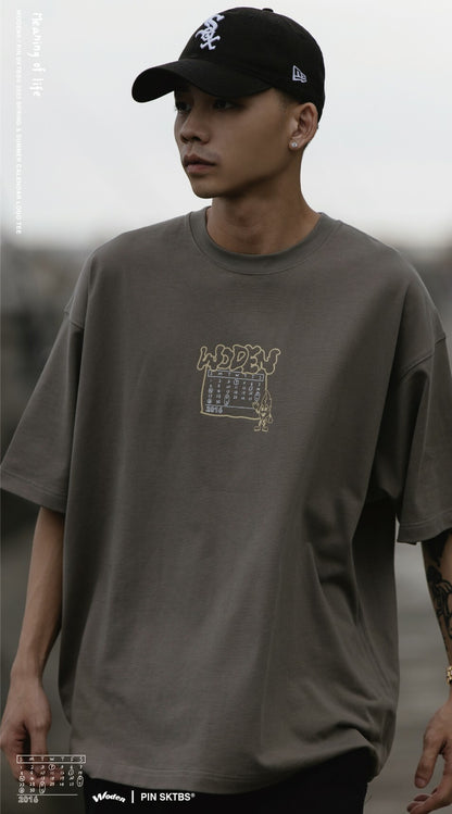 WODEN® / PIN SKTBS® 2023 Spring & Summer 063 Calendar LOGO tee