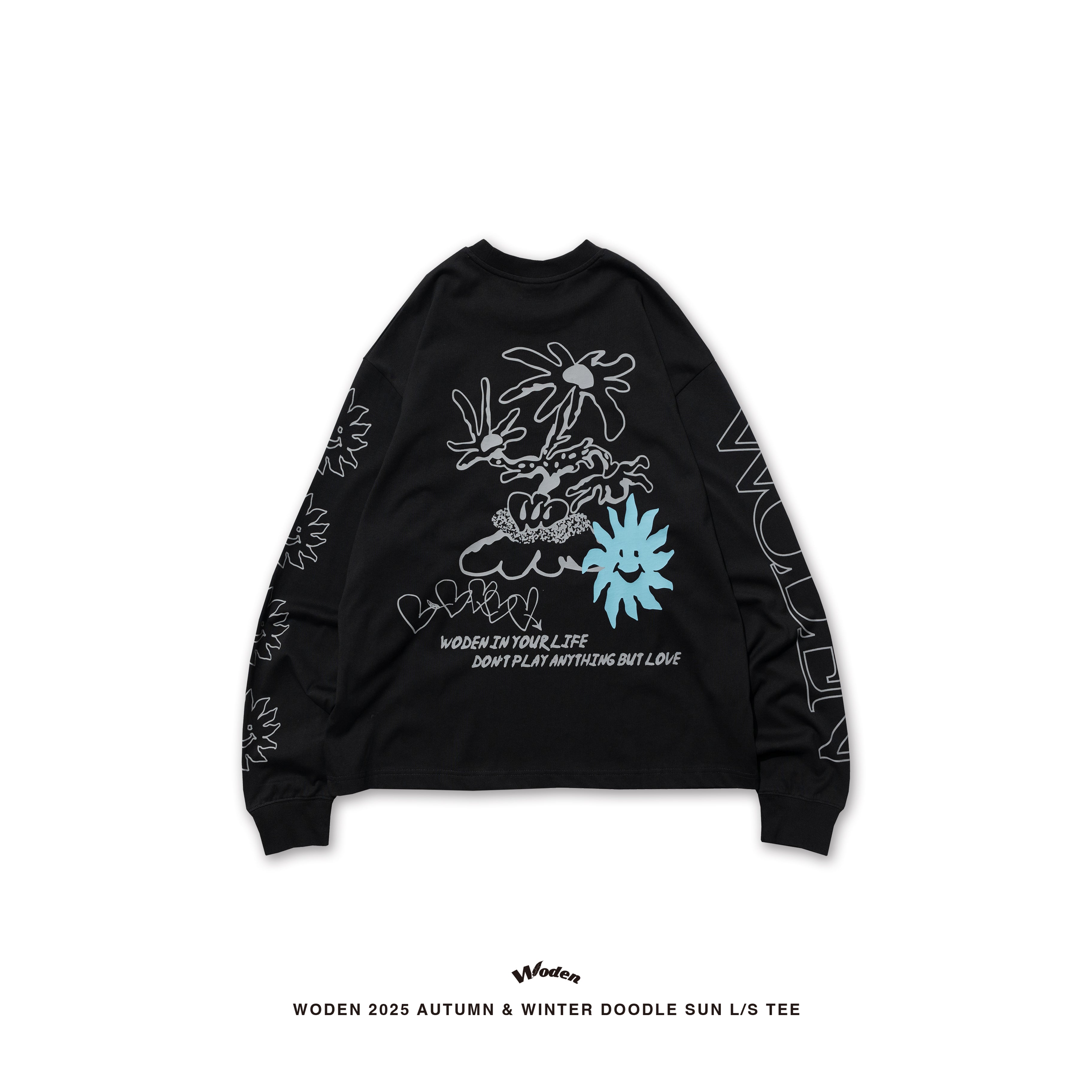 WODEN 2025 Autumn & Winter 034 Doodle Sun L/S Tee