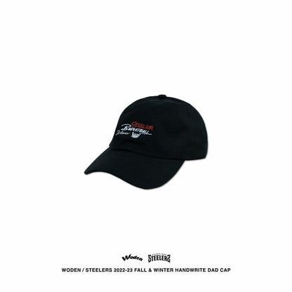 WODEN X STEELERS Handwrite Dad Cap 黑色款