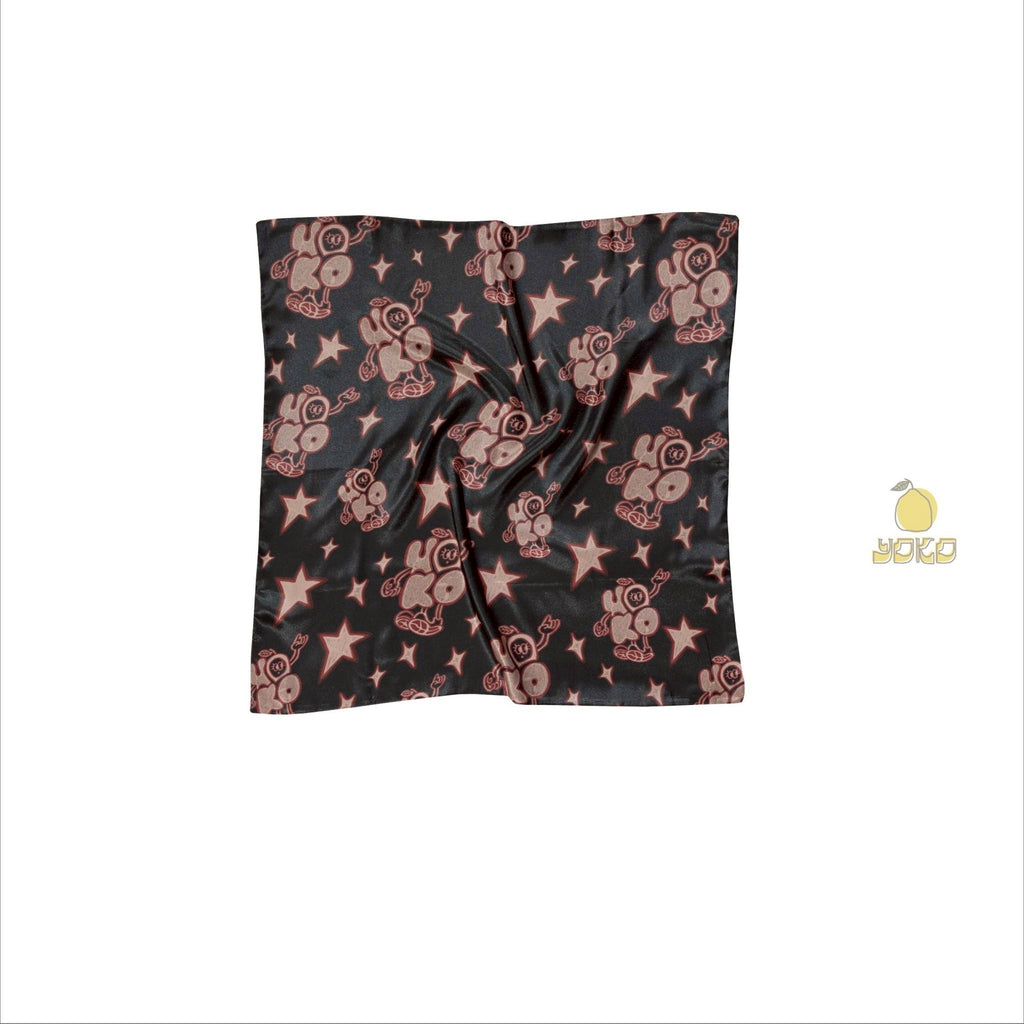 YOKO 25SS 塗鴉印花方巾