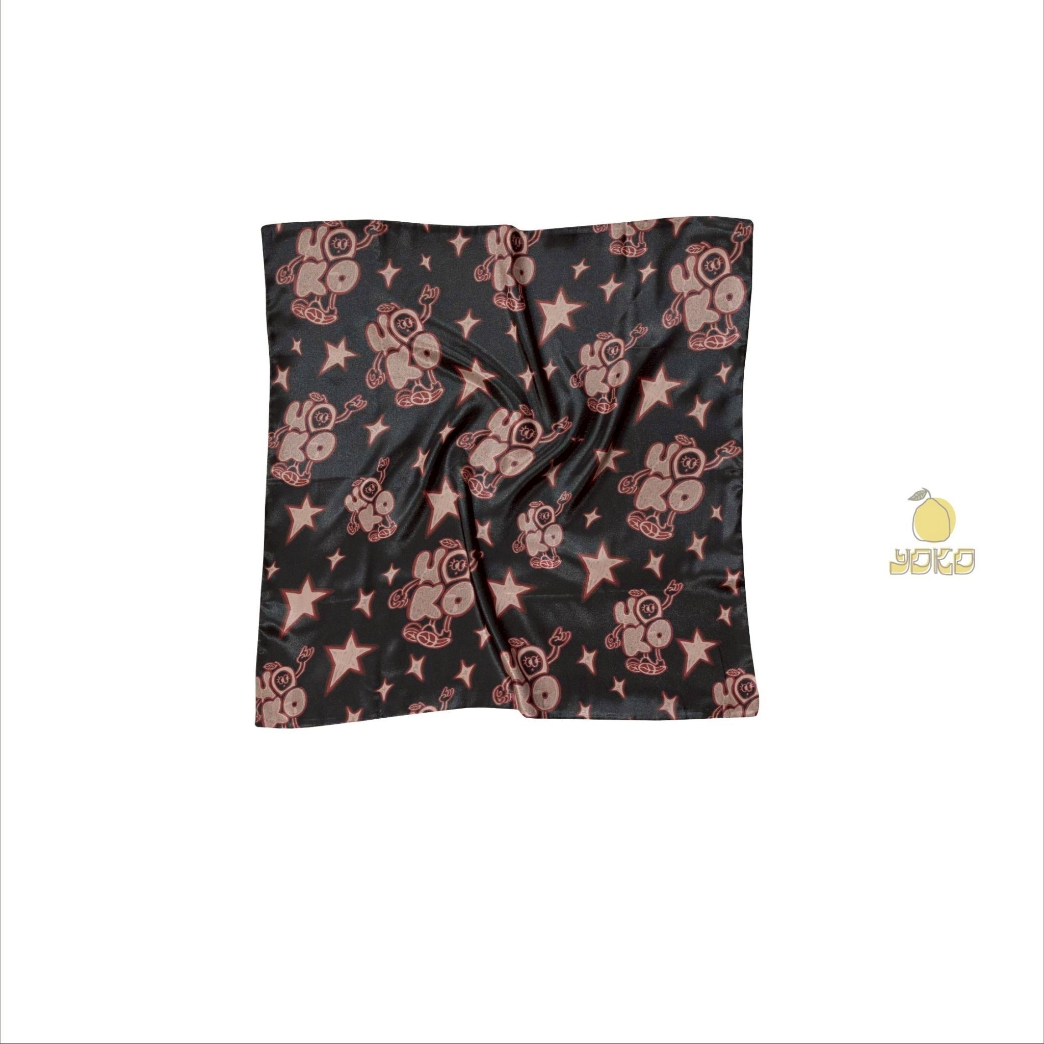 YOKO 25SS 塗鴉印花方巾