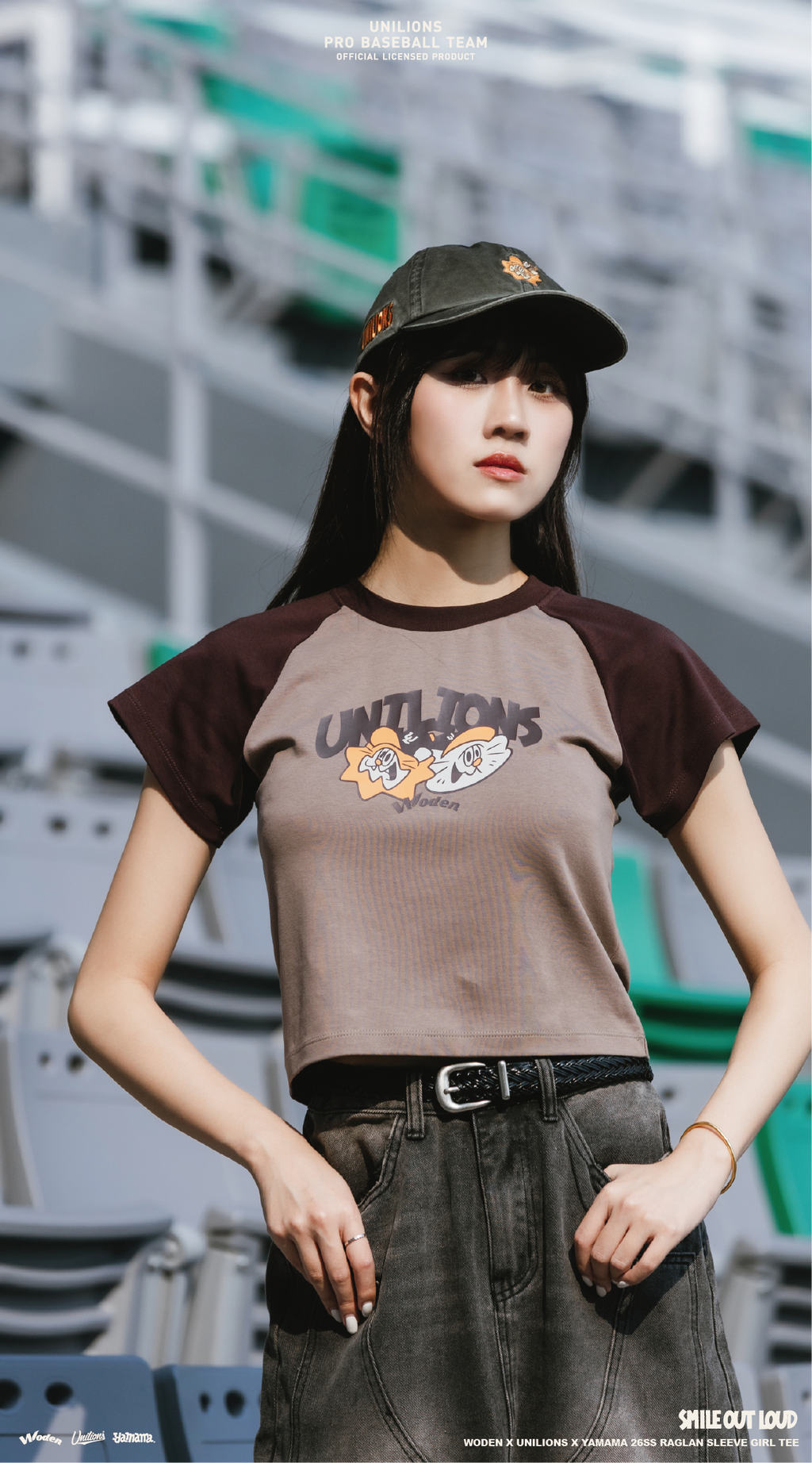 WODEN 2026 Spring & Summer 012 Unilions x Yamama Raglan sleeve GIRL Tee