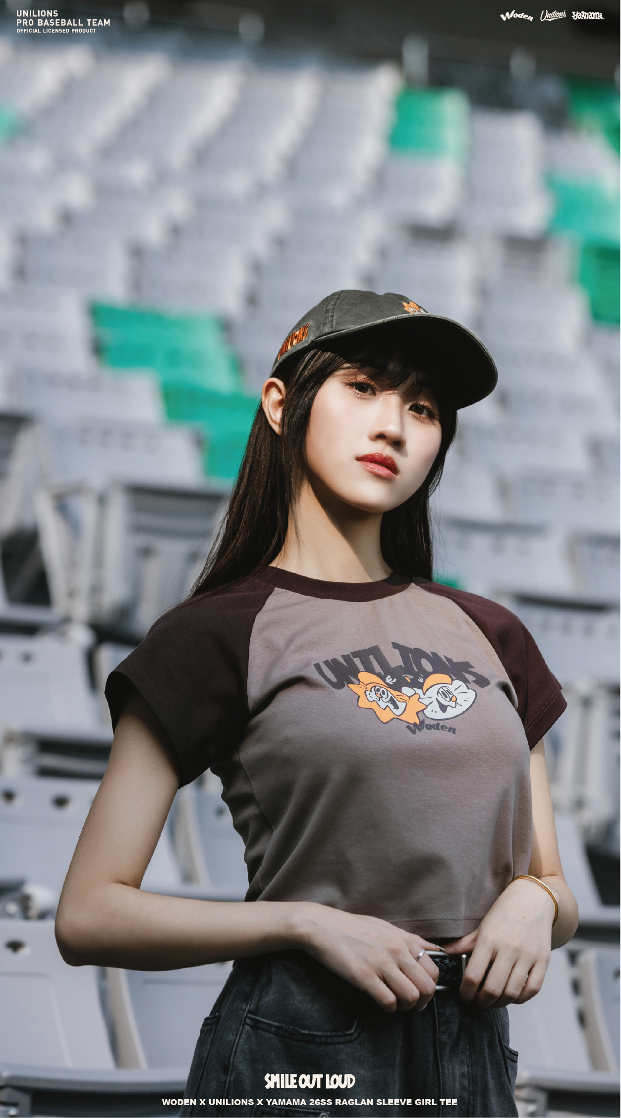 WODEN 2026 Spring & Summer 012 Unilions x Yamama Raglan sleeve GIRL Tee