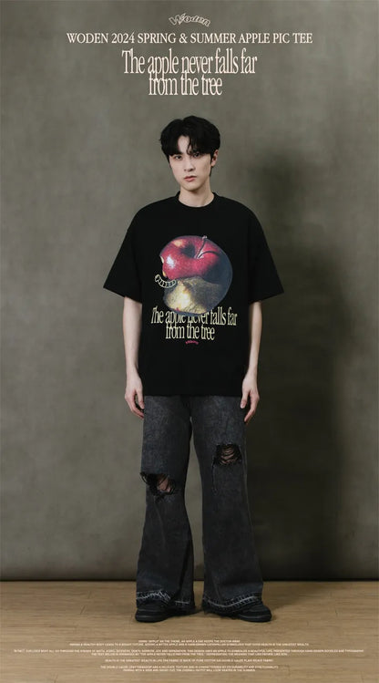 WODEN 2024 Spring & Summer 050 Apple Pic Tee