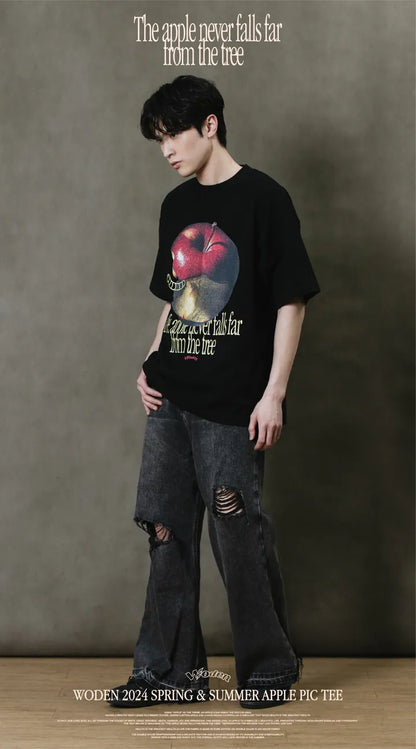 WODEN 2024 Spring & Summer 050 Apple Pic Tee