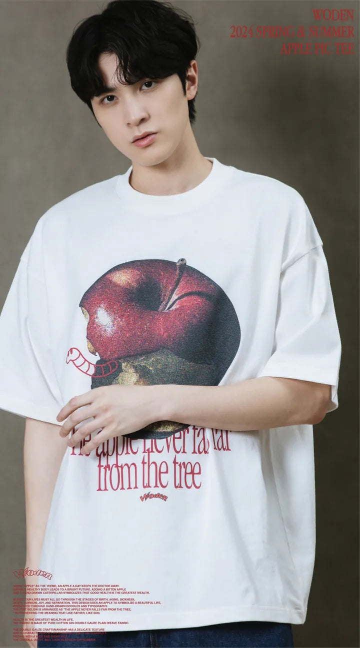 WODEN 2024 Spring & Summer 050 Apple Pic Tee