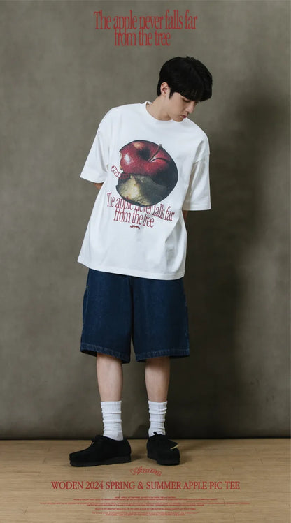 WODEN 2024 Spring & Summer 050 Apple Pic Tee